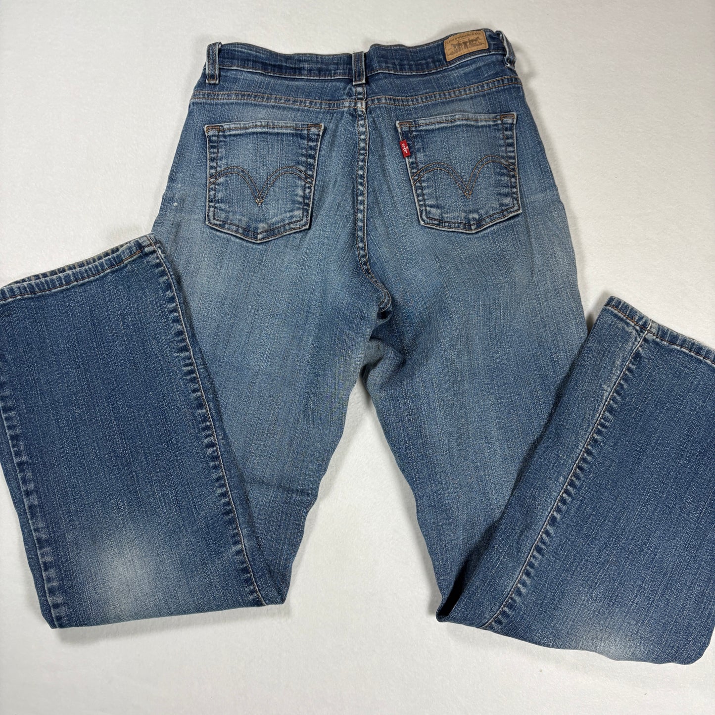 Levis Womens 512 Jeans Size 6S Blue Bootcut Stretch Denim High Rise Y2K Vintage