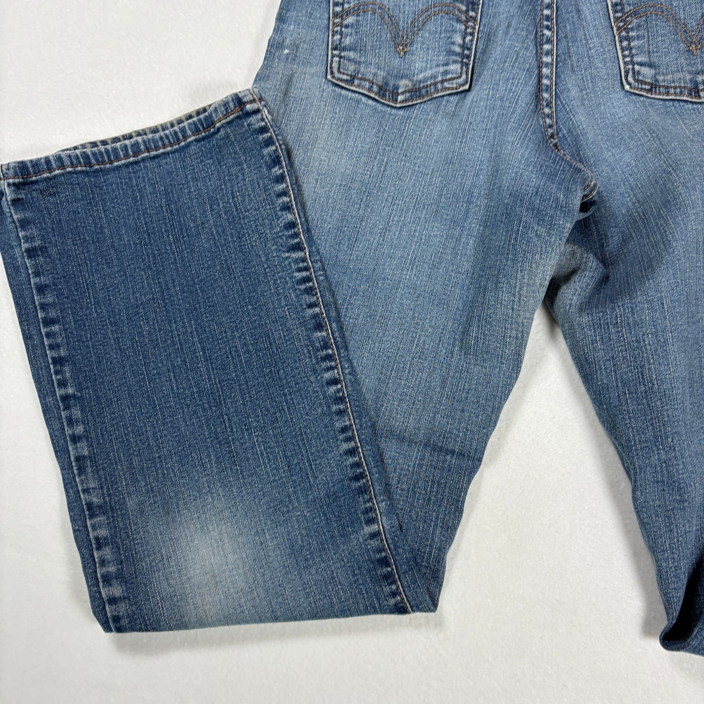 Levis Womens 512 Jeans Size 6S Blue Bootcut Stretch Denim High Rise Y2K Vintage