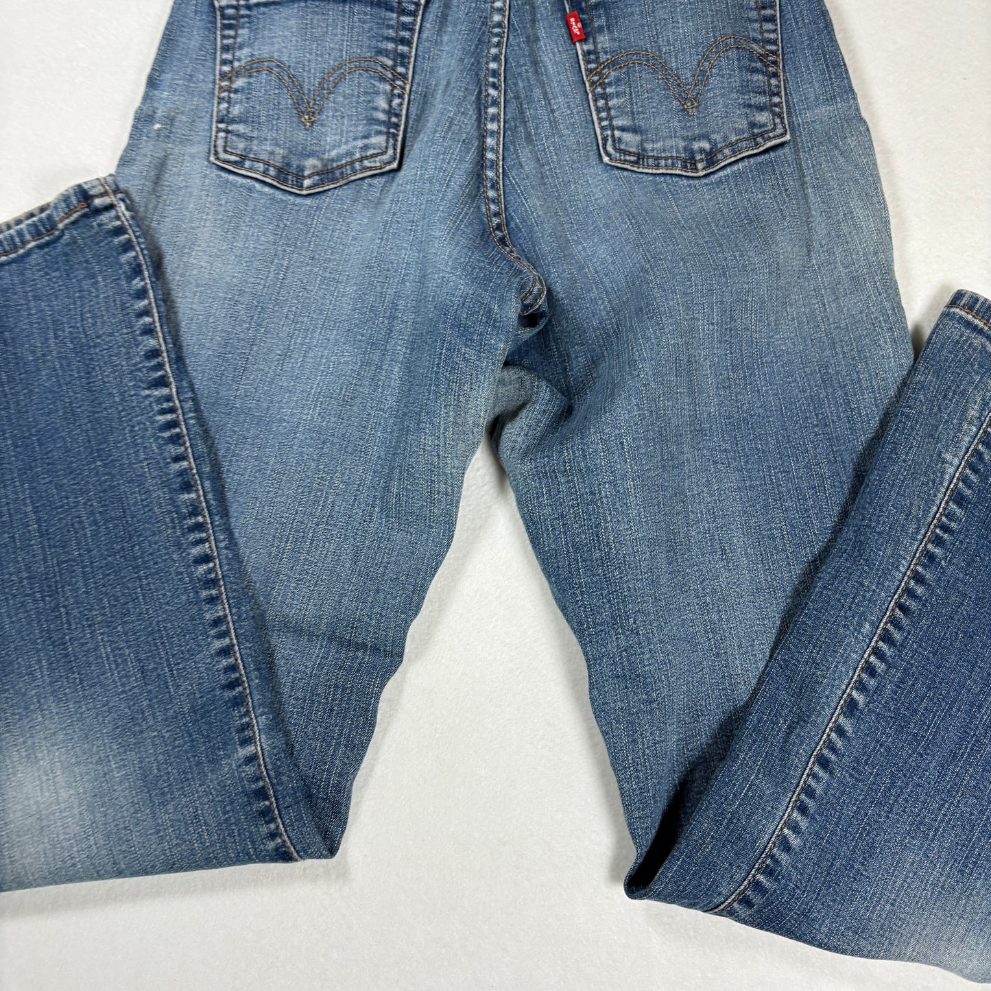 Levis Womens 512 Jeans Size 6S Blue Bootcut Stretch Denim High Rise Y2K Vintage