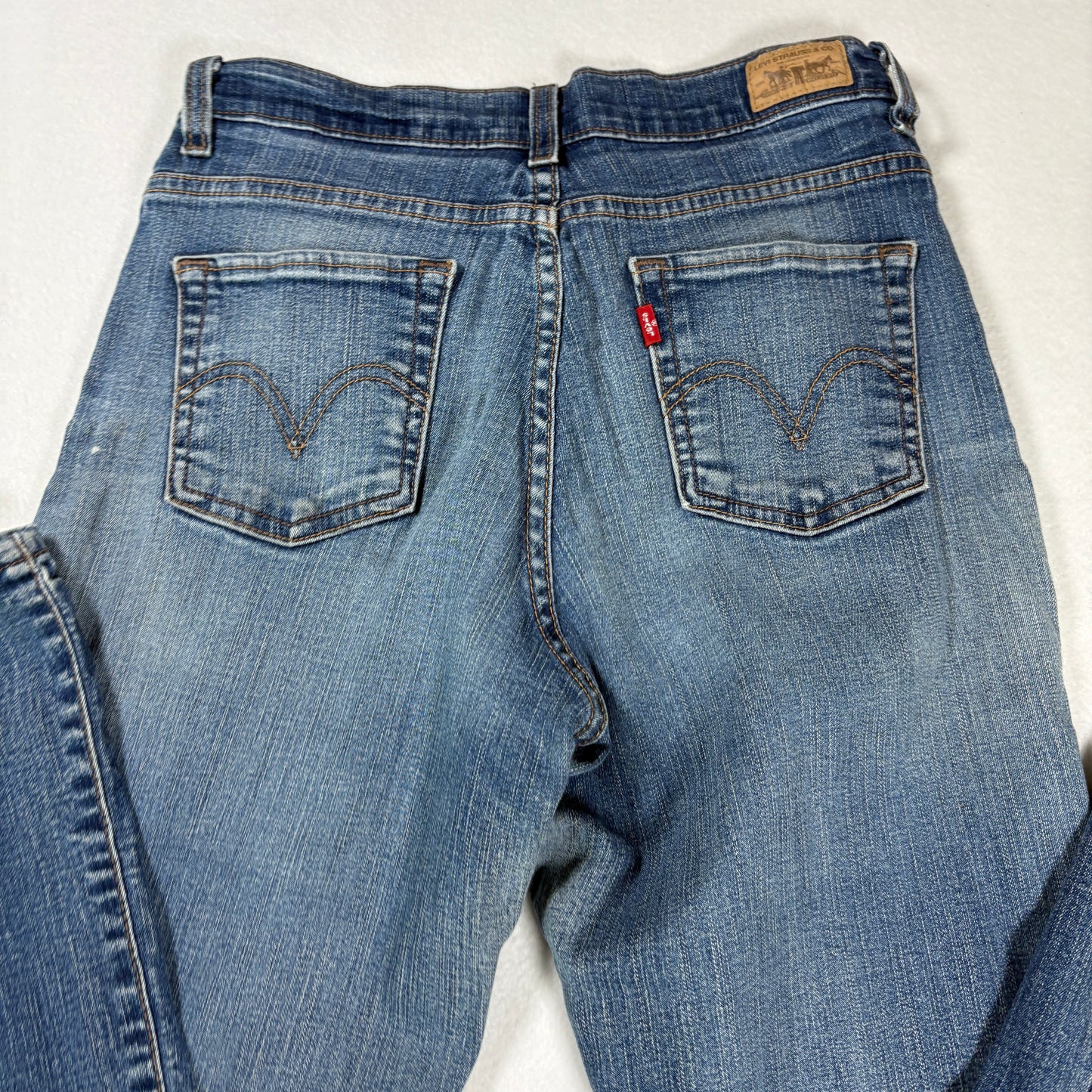 Levis Womens 512 Jeans Size 6S Blue Bootcut Stretch Denim High Rise Y2K Vintage