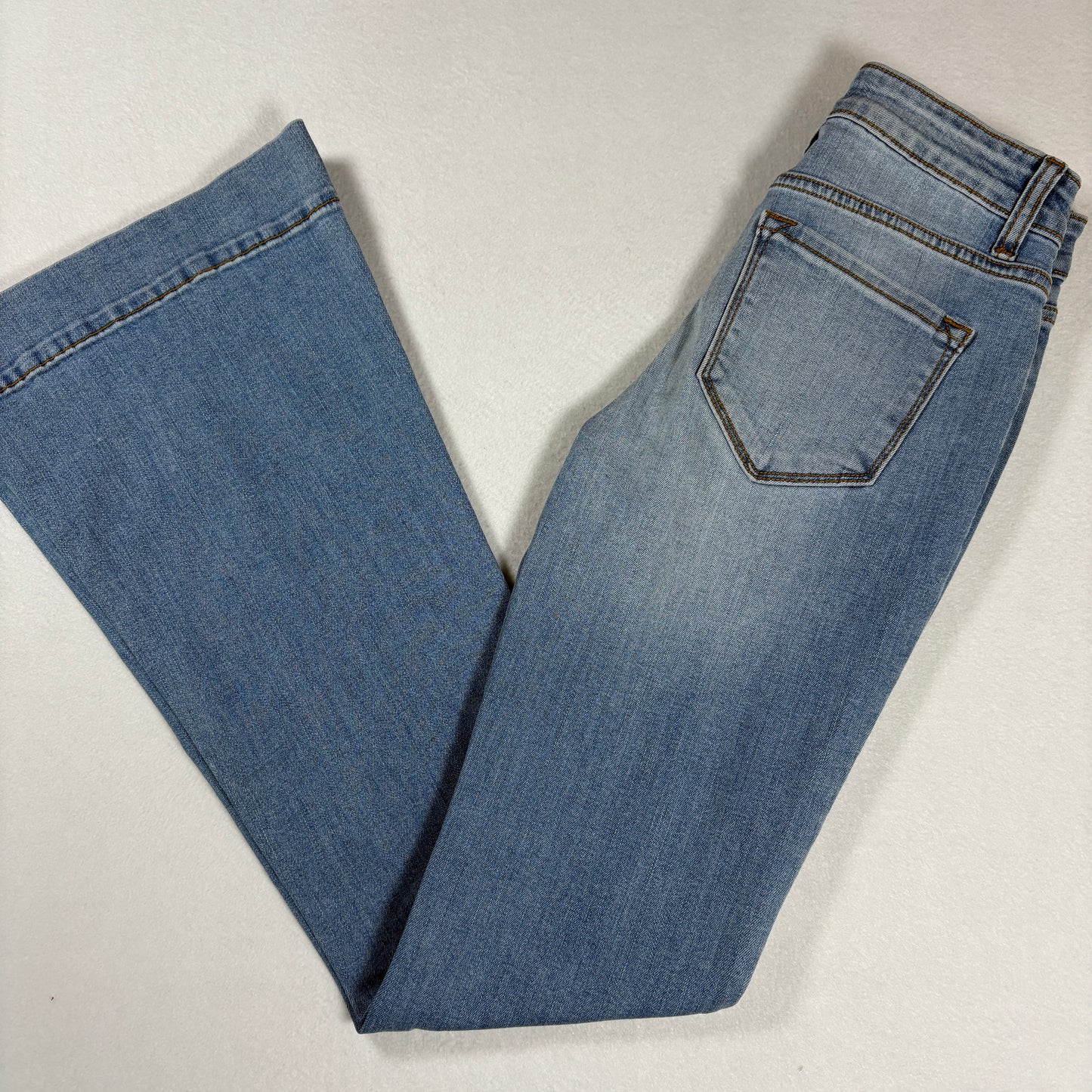 Fashion Nova Womens Jeans Size 3 Light Wash High Rise Flare Bootcut NWT Y2K