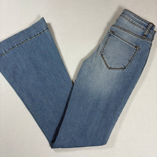 Fashion Nova Womens Jeans Size 3 Light Wash High Rise Flare Bootcut NWT Y2K