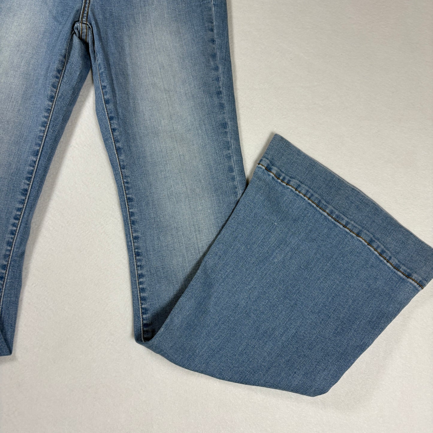 Fashion Nova Womens Jeans Size 3 Light Wash High Rise Flare Bootcut NWT Y2K