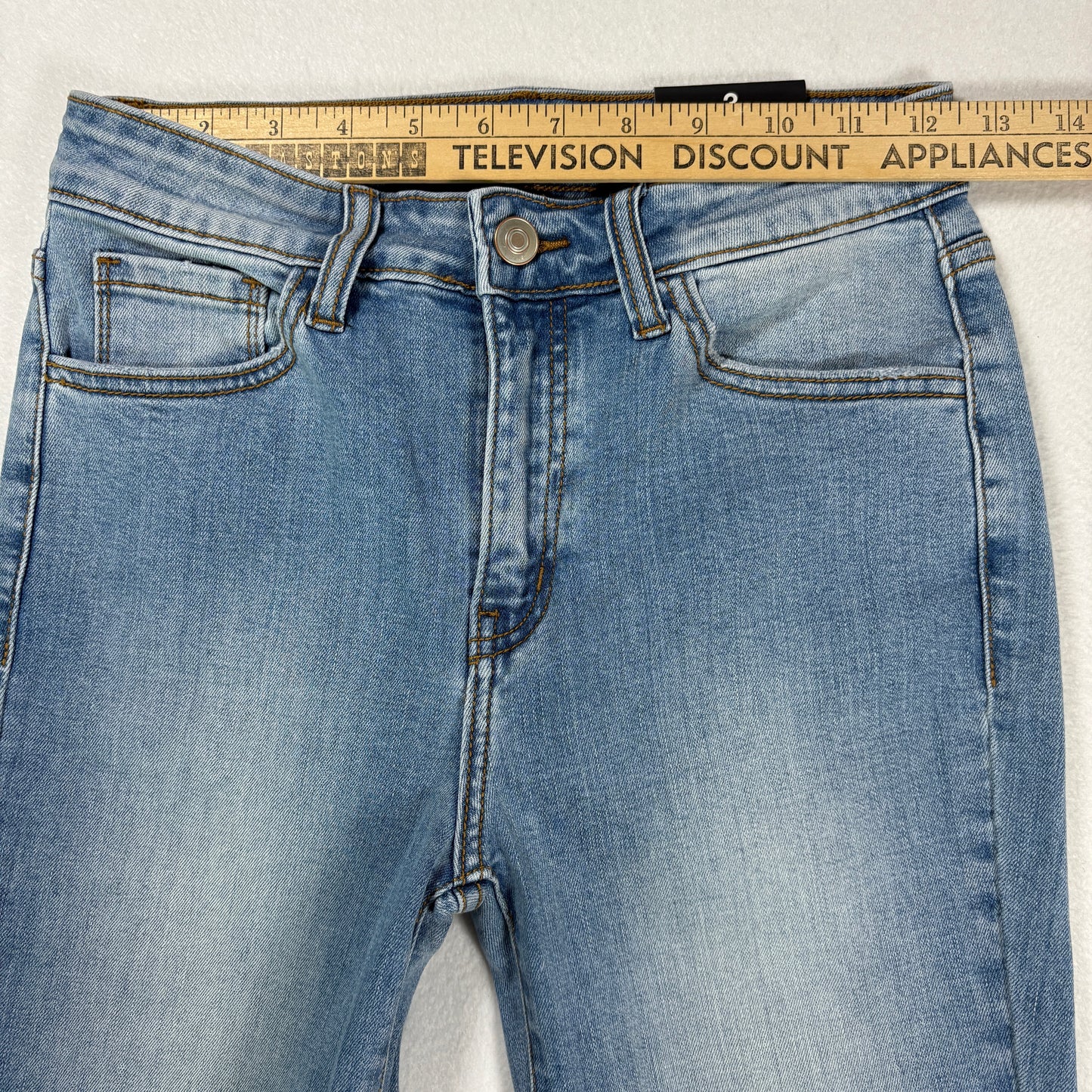 Fashion Nova Womens Jeans Size 3 Light Wash High Rise Flare Bootcut NWT Y2K