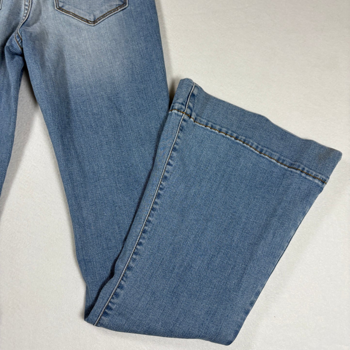 Fashion Nova Womens Jeans Size 3 Light Wash High Rise Flare Bootcut NWT Y2K