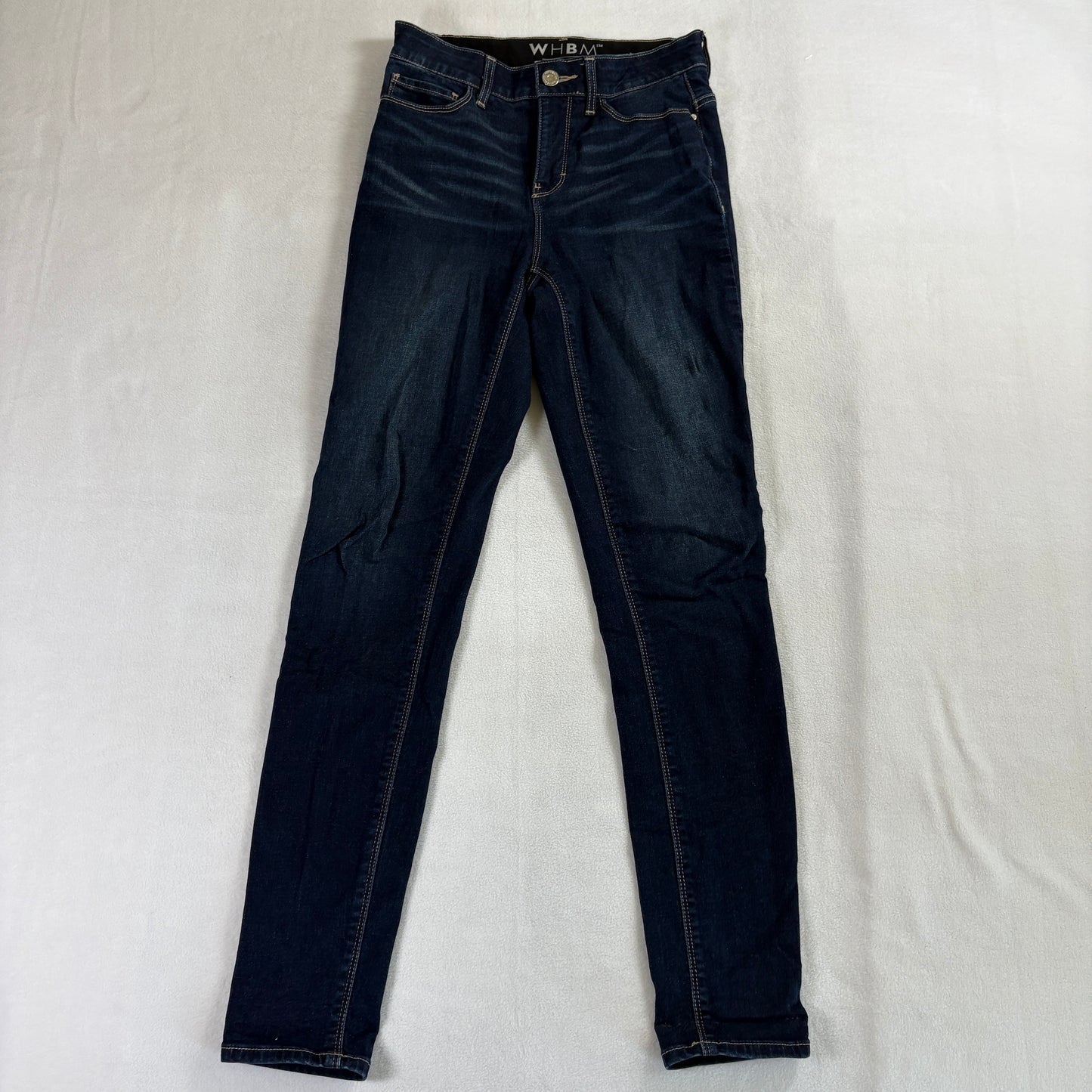 WHBM Skinny Jeans Womens 0R Dark Wash Stretch Slim Fit Denim Classic