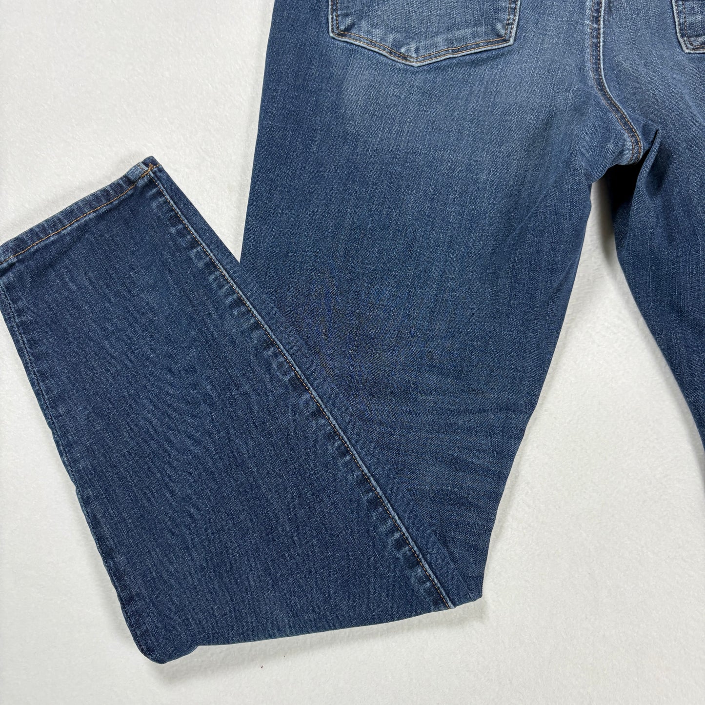 American Eagle Womens Jeans 14R Dark Wash Distressed Ripped Stretch Denim Y2K