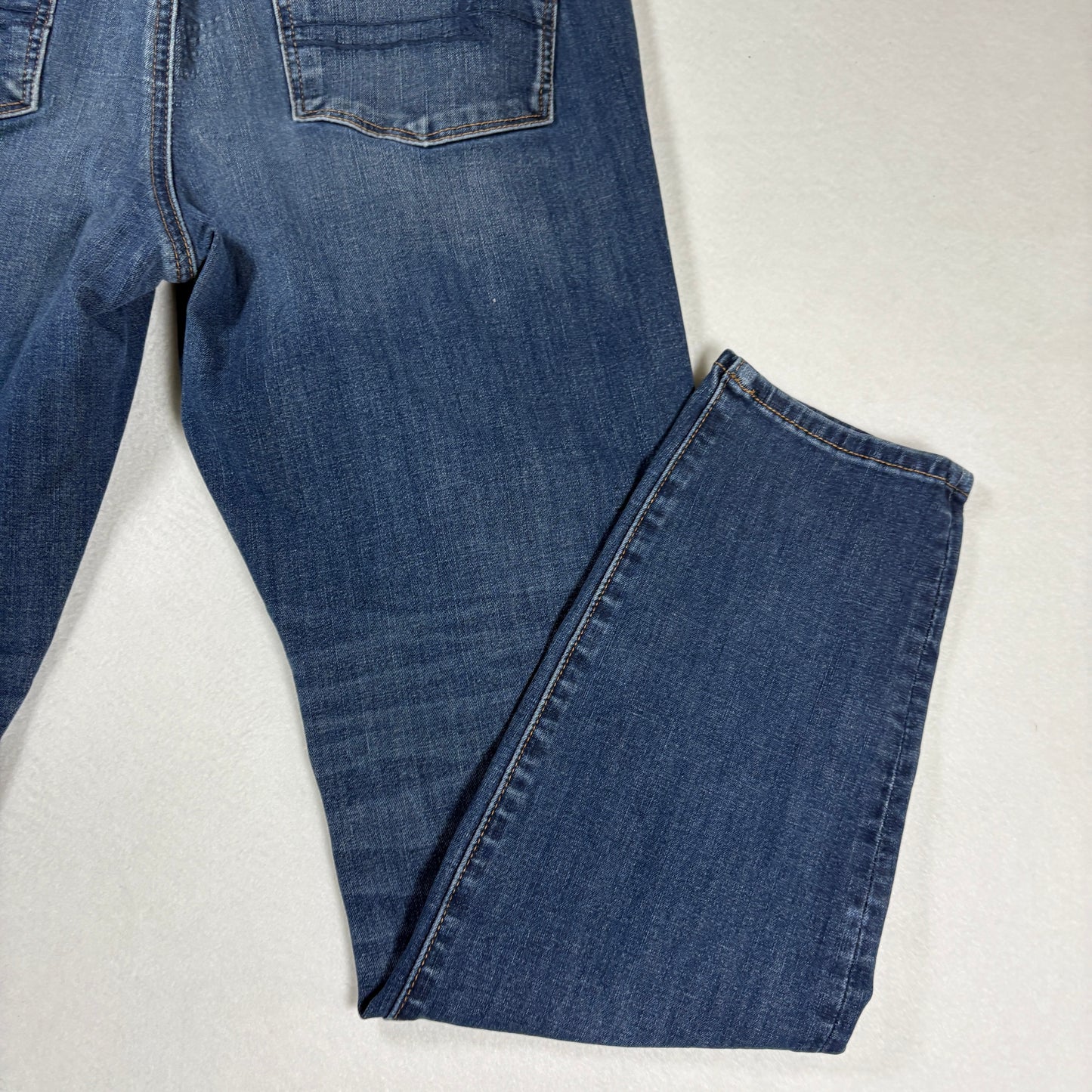 American Eagle Womens Jeans 14R Dark Wash Distressed Ripped Stretch Denim Y2K