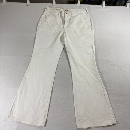 High Rise Flare Jeans White Universal Thread Womens 12R Fits Like 32X31 Stretch