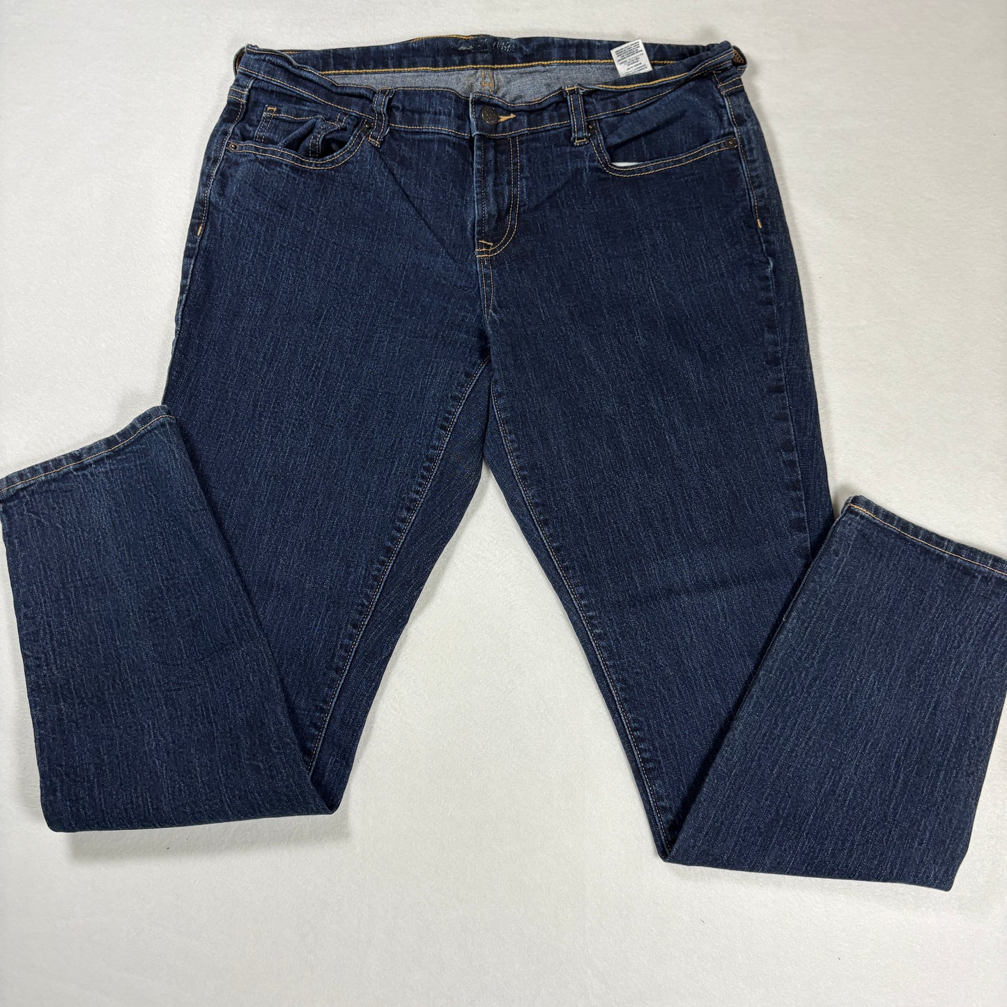 Old Navy Womens Jeans Size 12 Dark Wash Straight Leg Stretch Denim Classic Fit