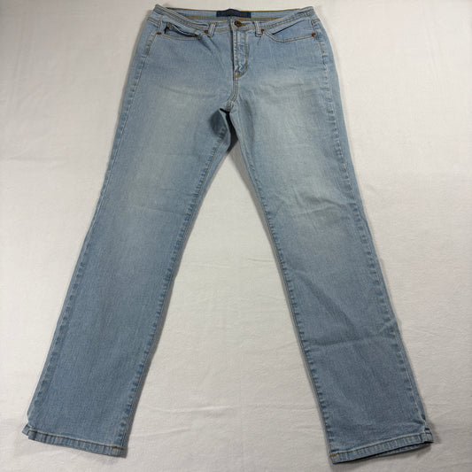 Jeanstar Jeans Womens 10 Light Wash Straight Bootcut Y2K Denim Casual Fit Flares