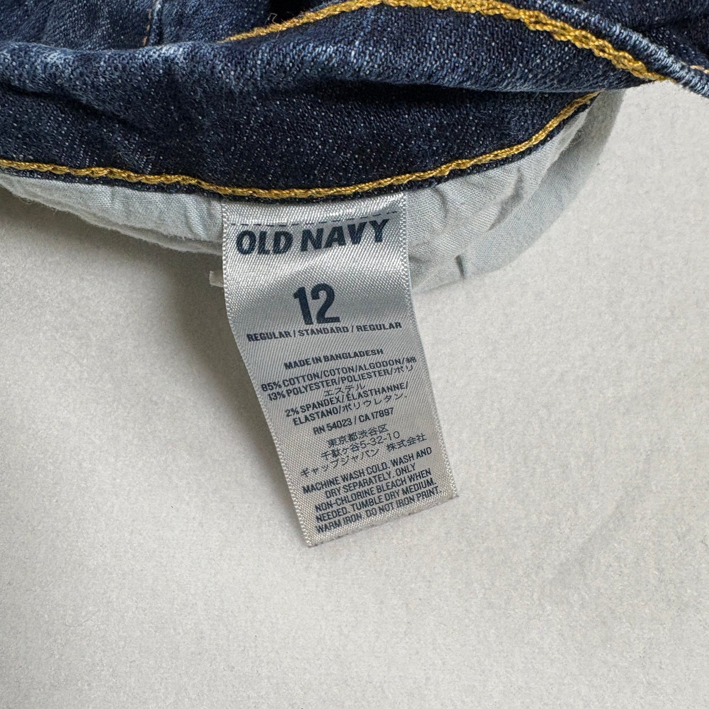 Old Navy Womens Jeans Size 12 Dark Wash Straight Leg Stretch Denim Classic Fit