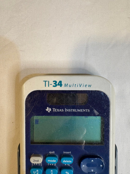Texas Instruments TI-34 MultiView Scientific Calculator with Cover – Works