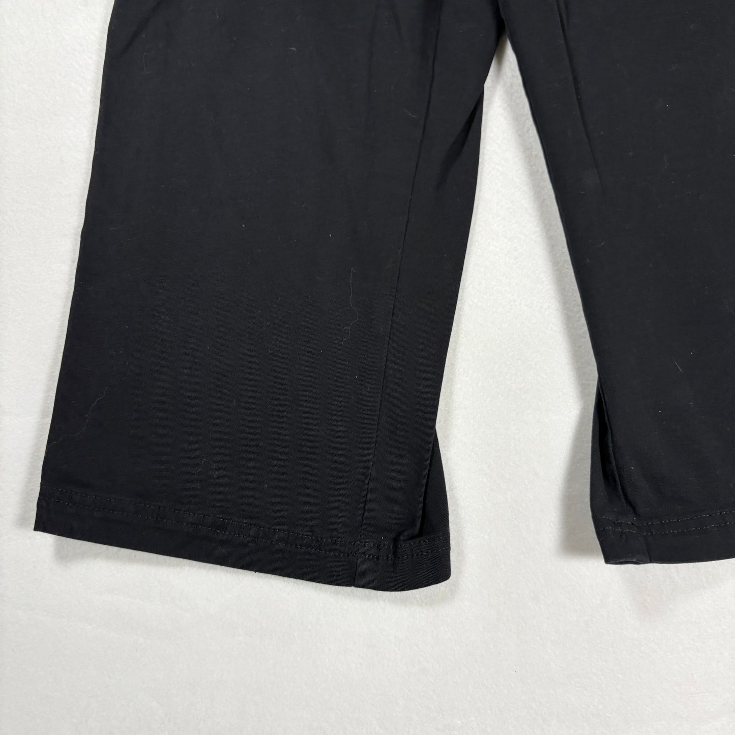 Croft & Barrow Womens Pants Size 12 Black Stretch Cotton Blend Straight Leg