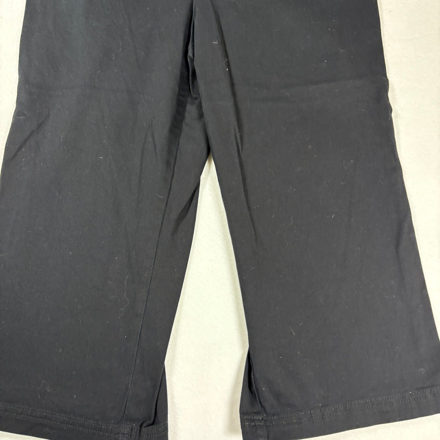 Croft & Barrow Womens Pants Size 12 Black Stretch Cotton Blend Straight Leg