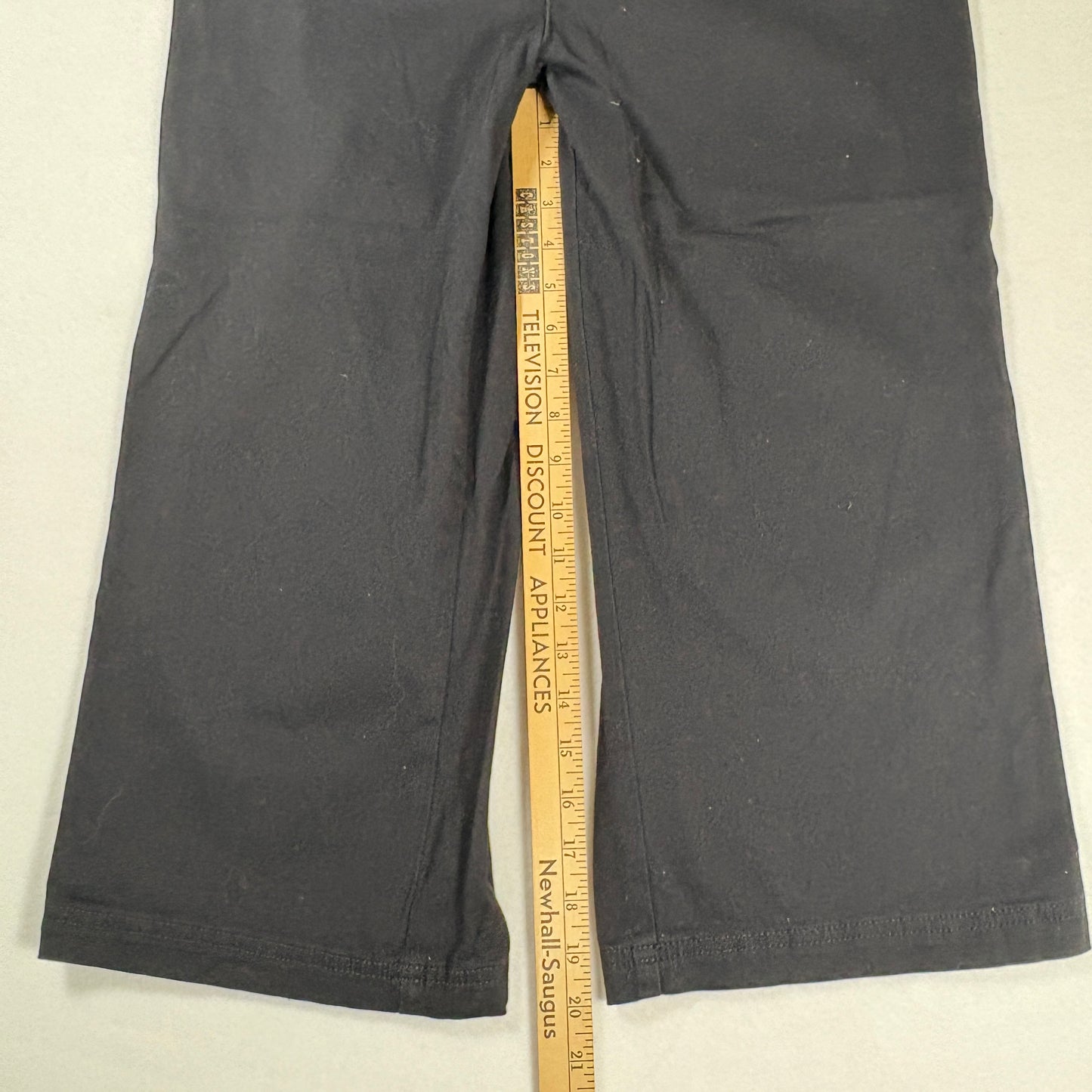 Croft & Barrow Womens Pants Size 12 Black Stretch Cotton Blend Straight Leg