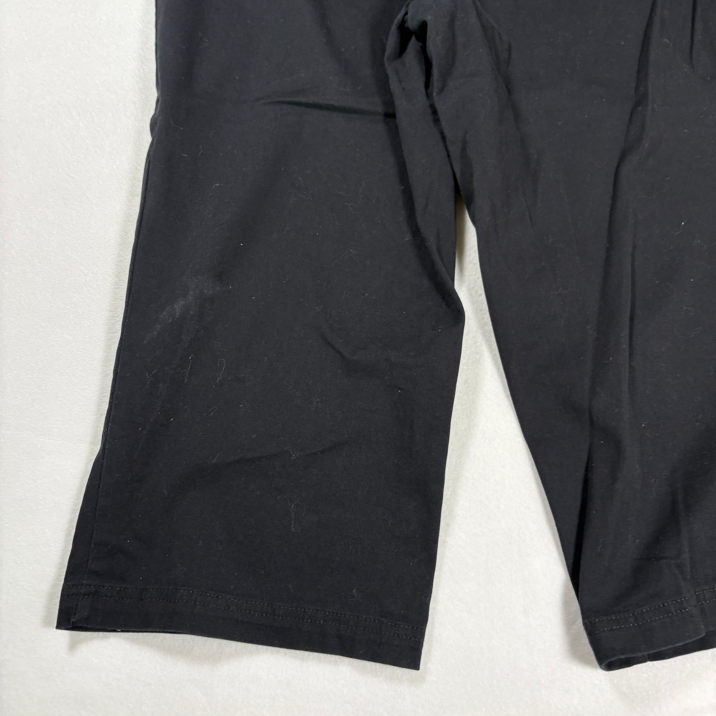 Croft & Barrow Womens Pants Size 12 Black Stretch Cotton Blend Straight Leg