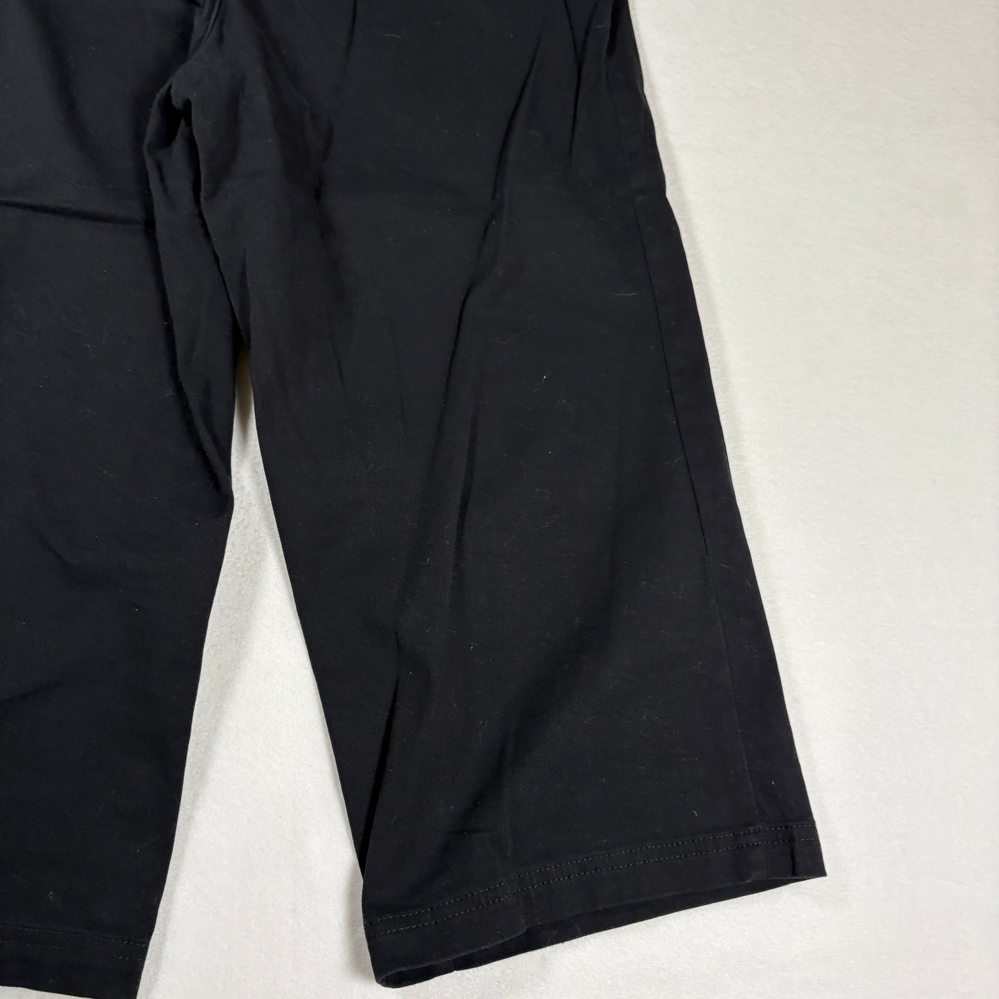 Croft & Barrow Womens Pants Size 12 Black Stretch Cotton Blend Straight Leg