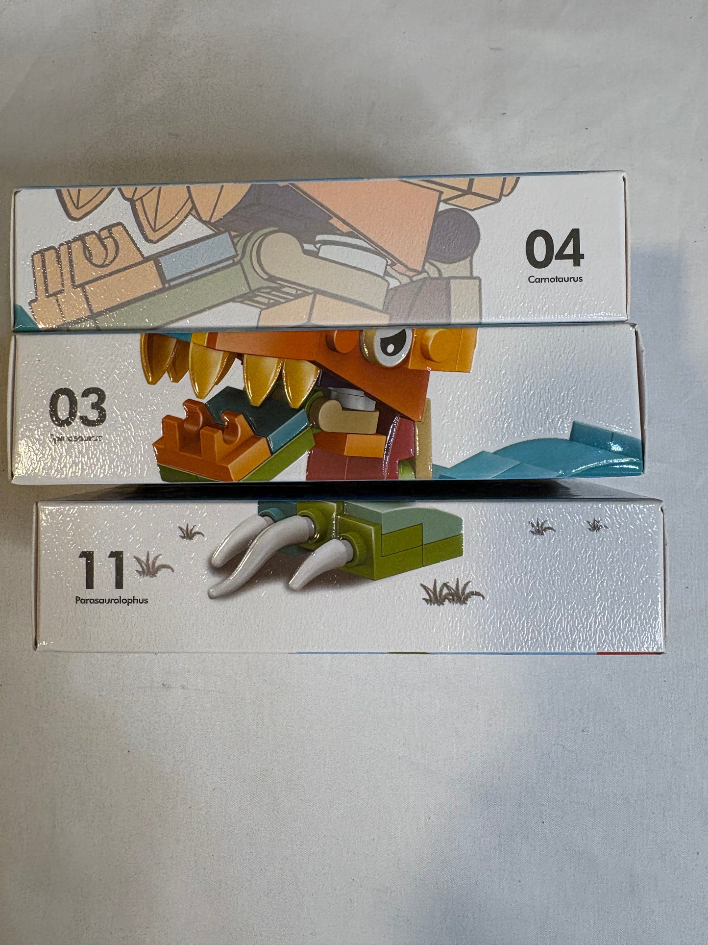 Lot of 3 Dinosaur Puzzles Prehistoric T-Rex Triceratops Kids Educational Fun