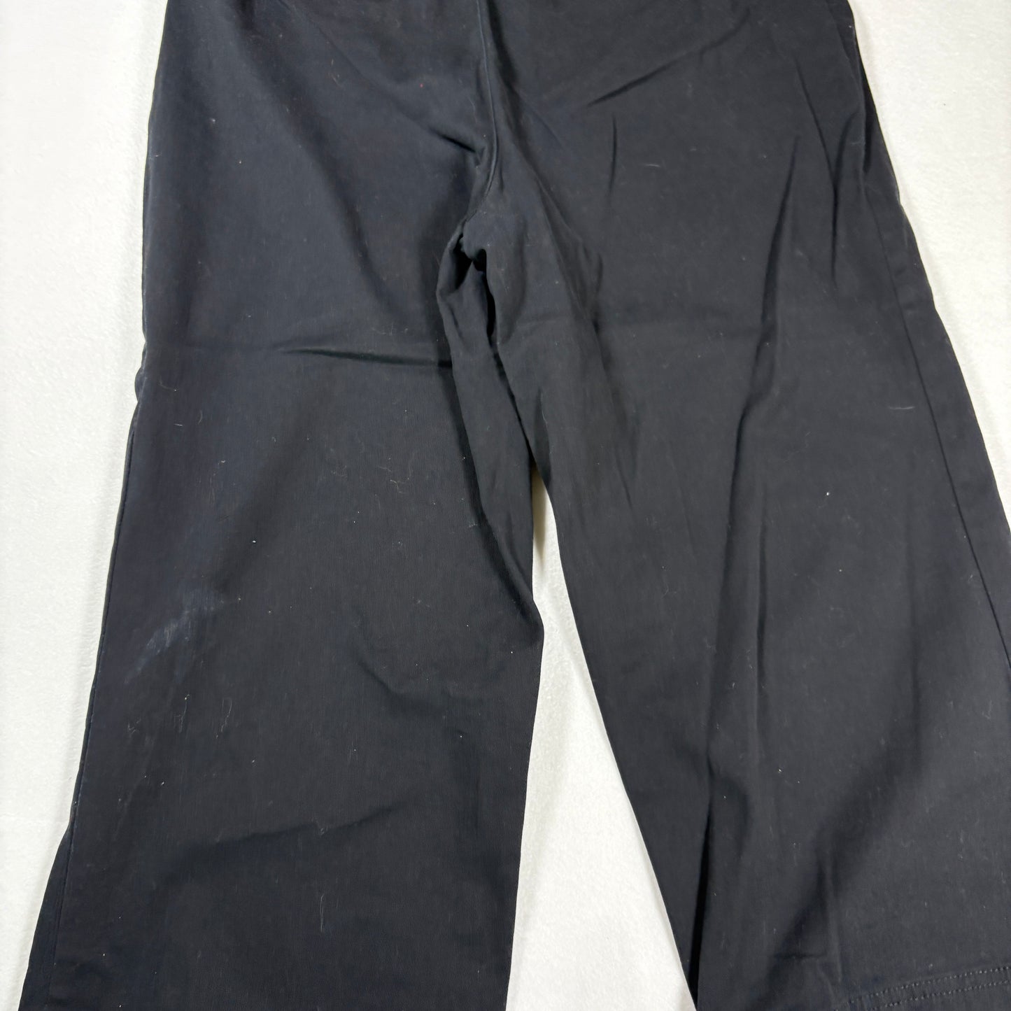 Croft & Barrow Womens Pants Size 12 Black Stretch Cotton Blend Straight Leg