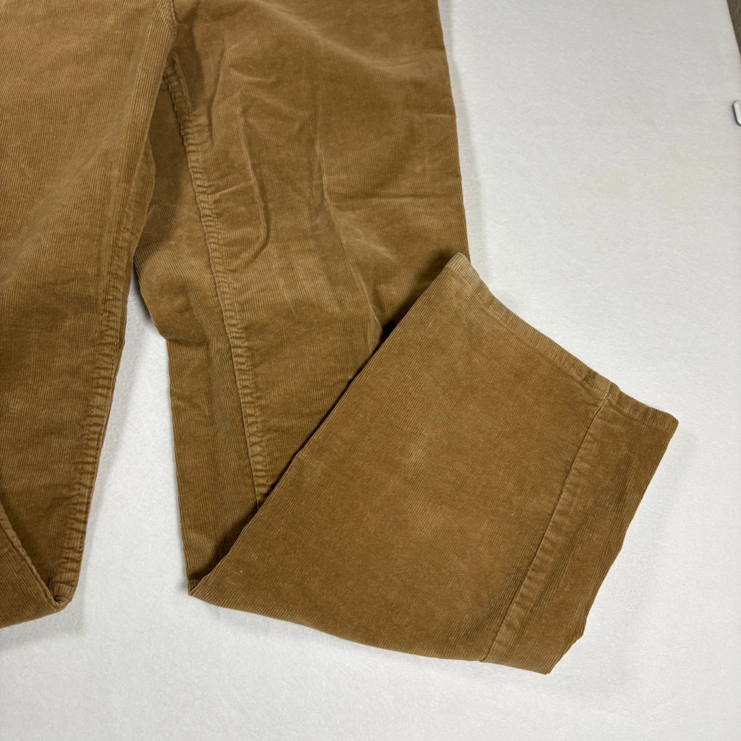 Charter Club Womens Pants Size 12 Brown Corduroy Straight Leg Stretch Classic