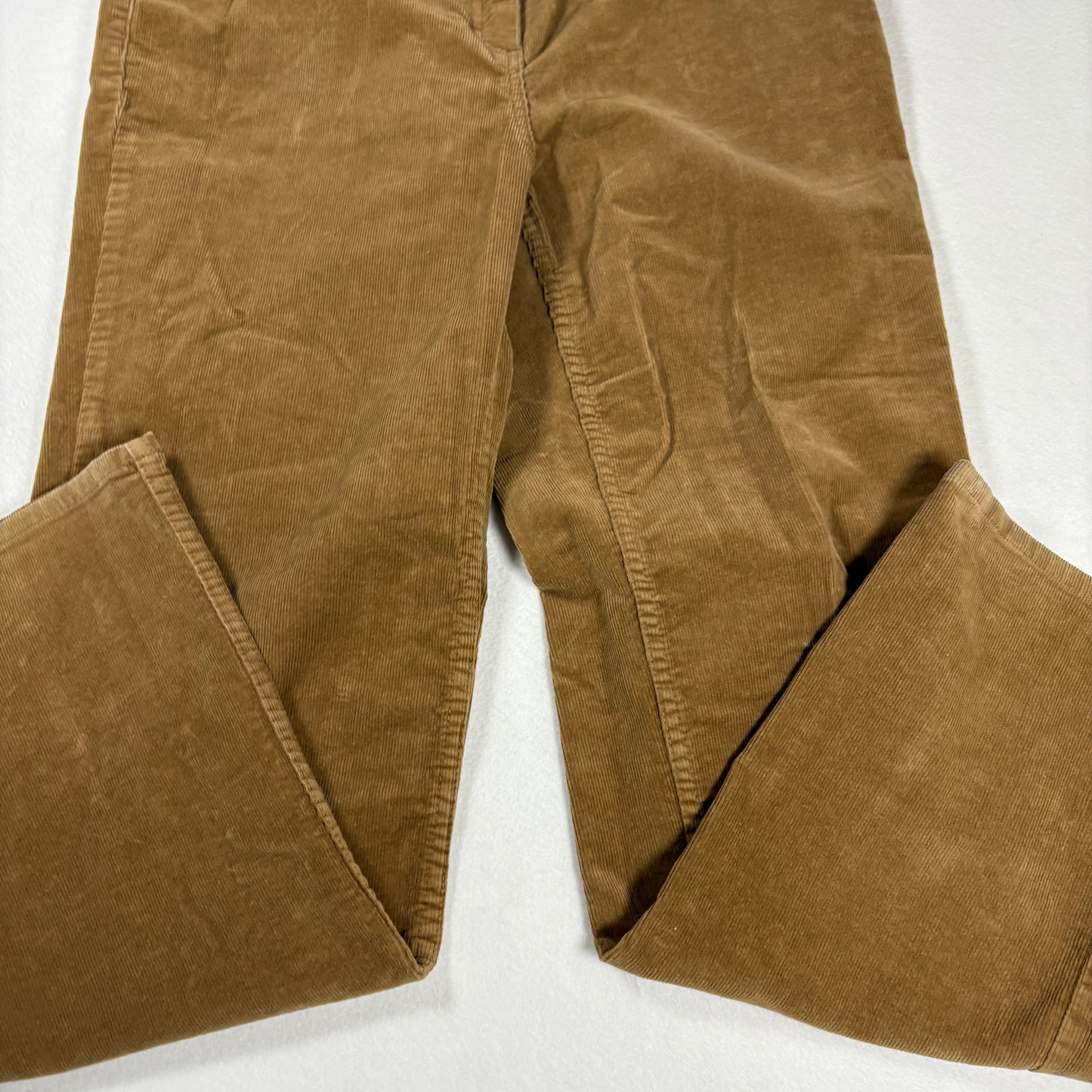 Charter Club Womens Pants Size 12 Brown Corduroy Straight Leg Stretch Classic