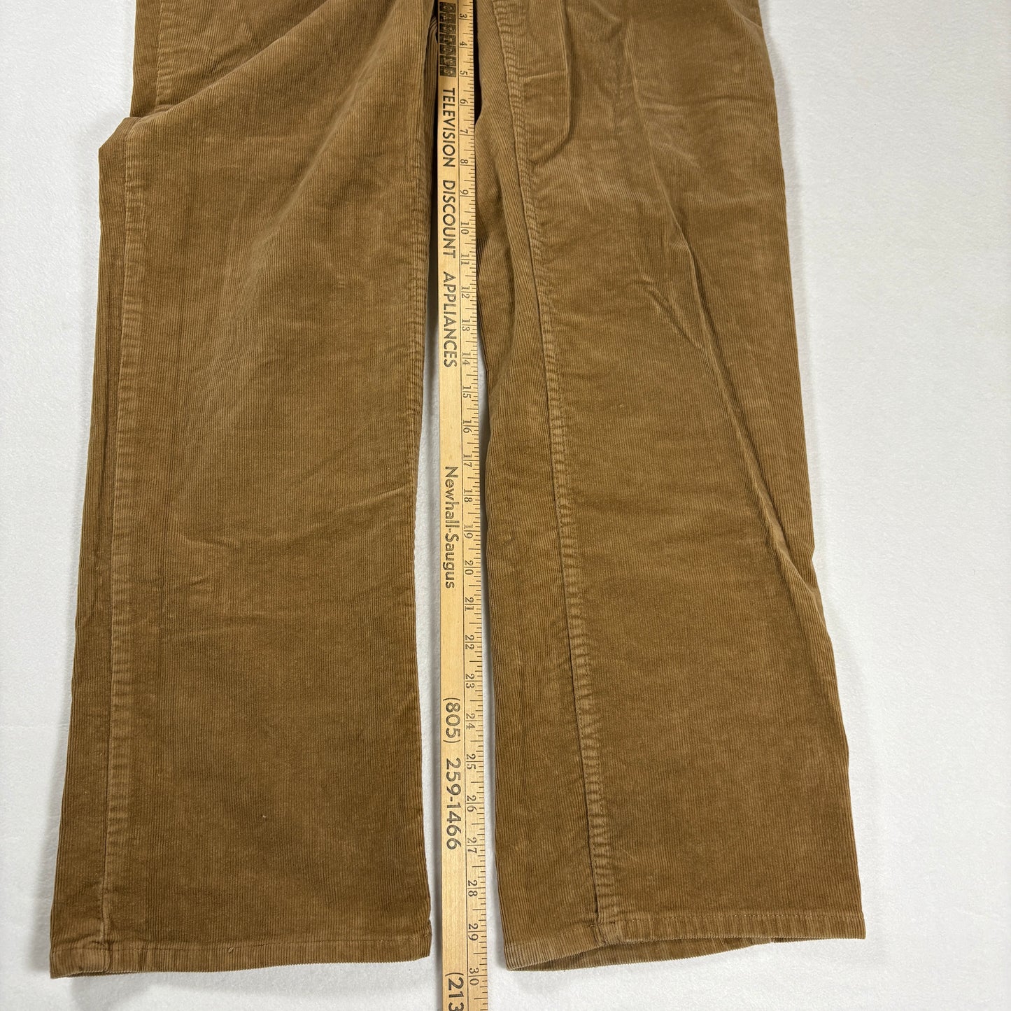 Charter Club Womens Pants Size 12 Brown Corduroy Straight Leg Stretch Classic