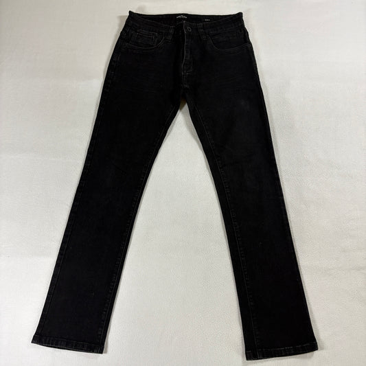 Kenneth Cole Slim Fit Jeans Black 28x30 Fits Like 28X29 Stretch Dark Wash Denim