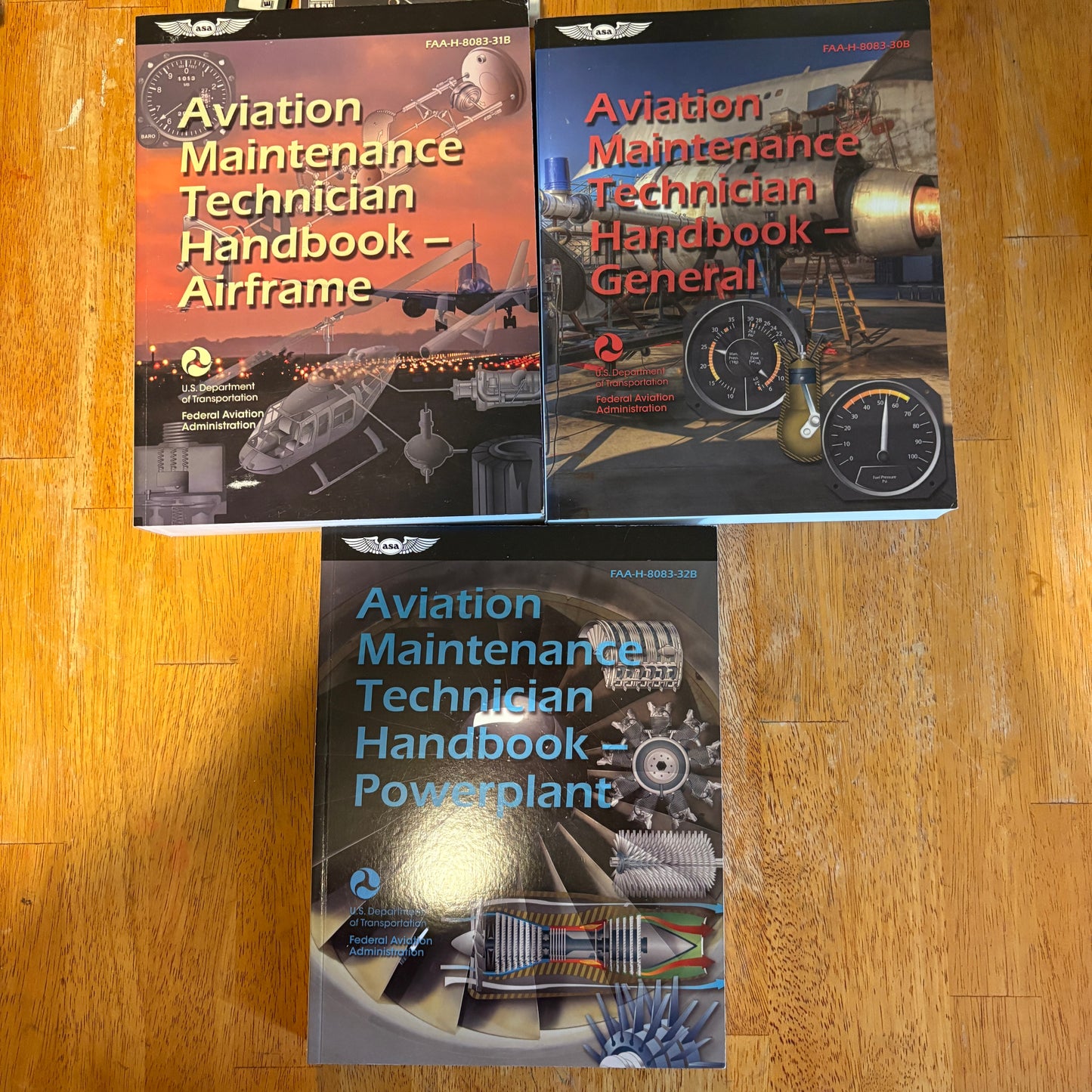 ASA Aviation Maintenance Technician Handbook Set Airframe General Powerplant FAA