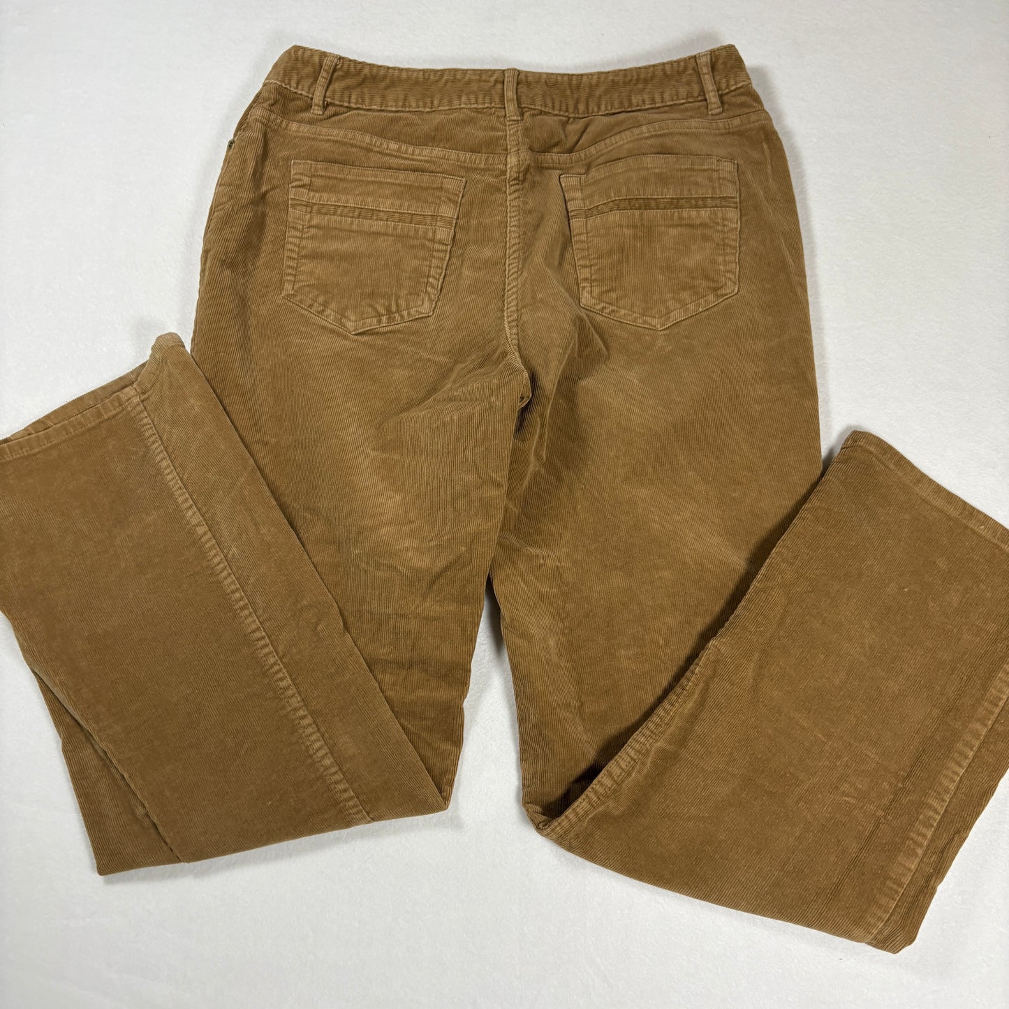 Charter Club Womens Pants Size 12 Brown Corduroy Straight Leg Stretch Classic