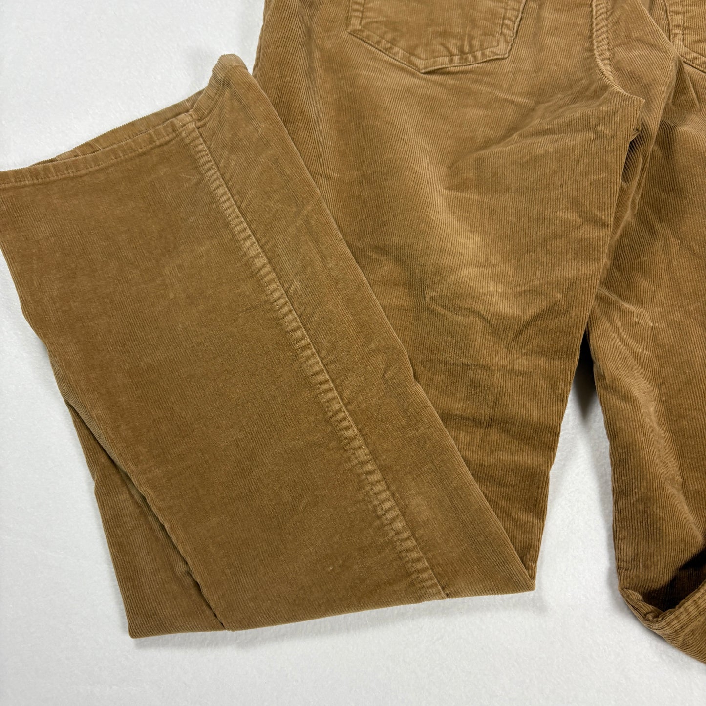 Charter Club Womens Pants Size 12 Brown Corduroy Straight Leg Stretch Classic