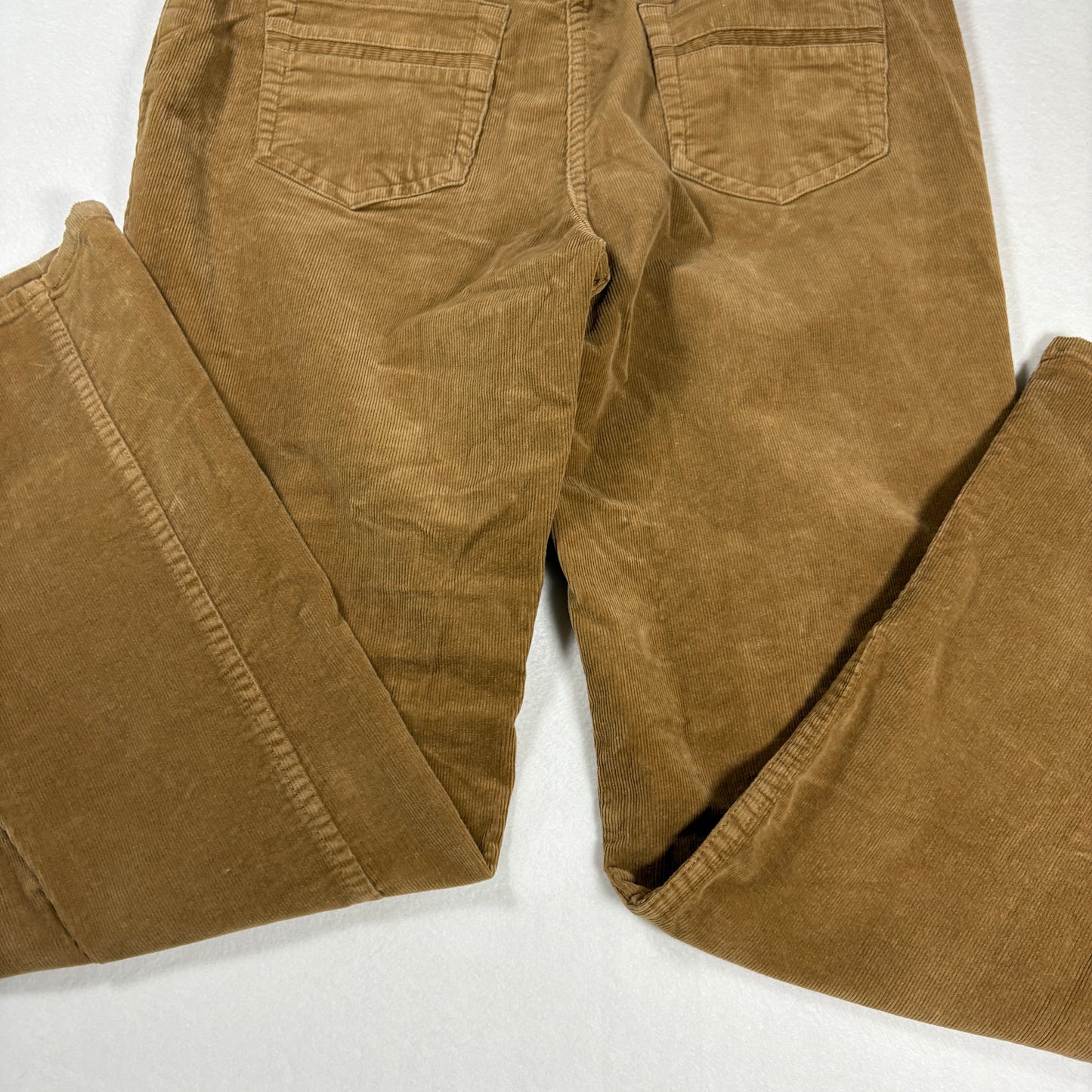 Charter Club Womens Pants Size 12 Brown Corduroy Straight Leg Stretch Classic