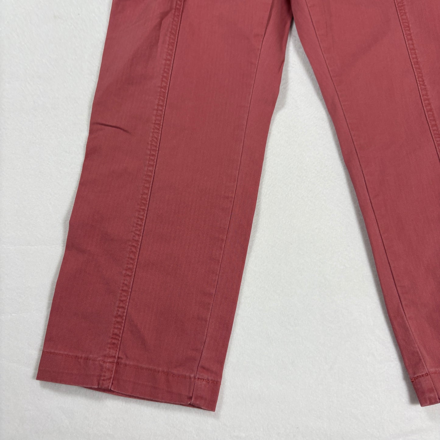 Lee Womens Pants Size 12 Red High Rise Straight Leg Workwear Utility Y2K