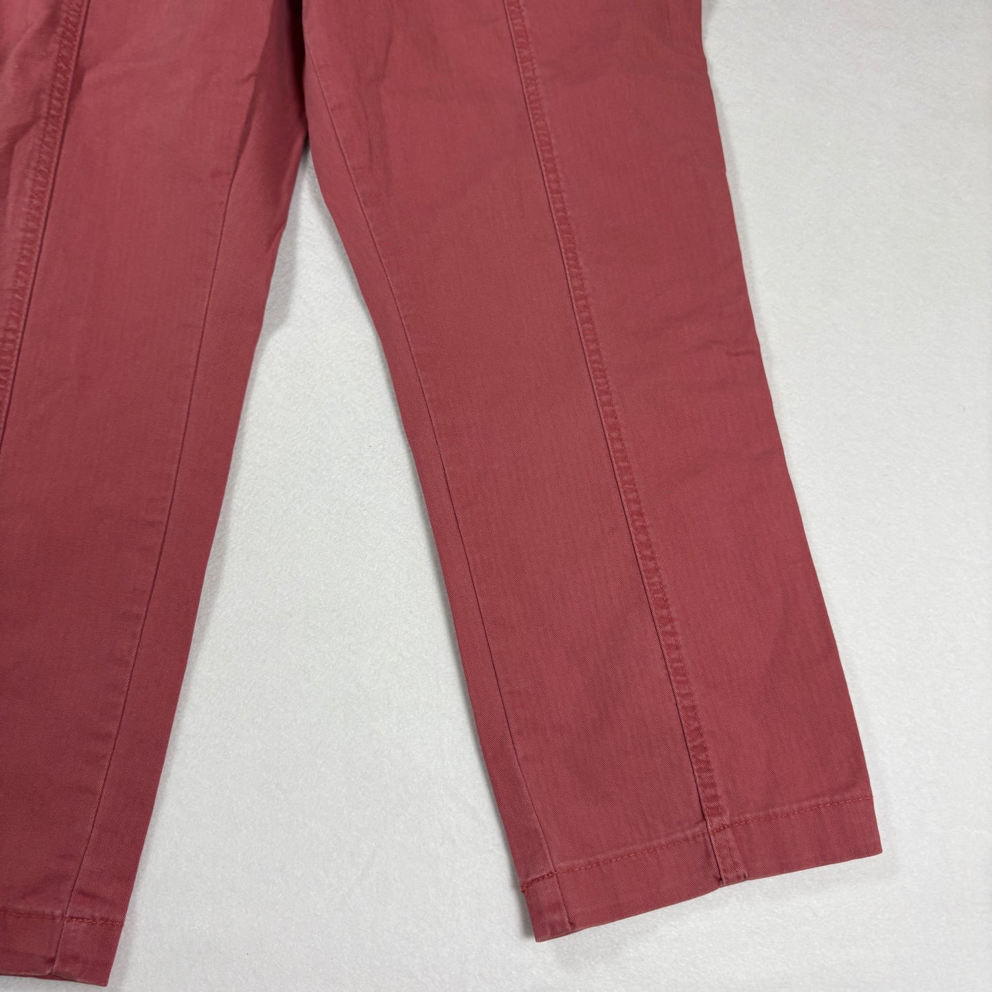 Lee Womens Pants Size 12 Red High Rise Straight Leg Workwear Utility Y2K