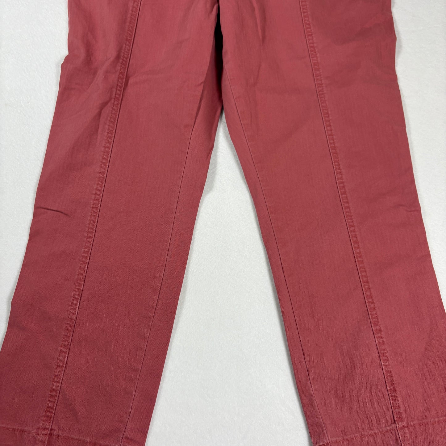 Lee Womens Pants Size 12 Red High Rise Straight Leg Workwear Utility Y2K