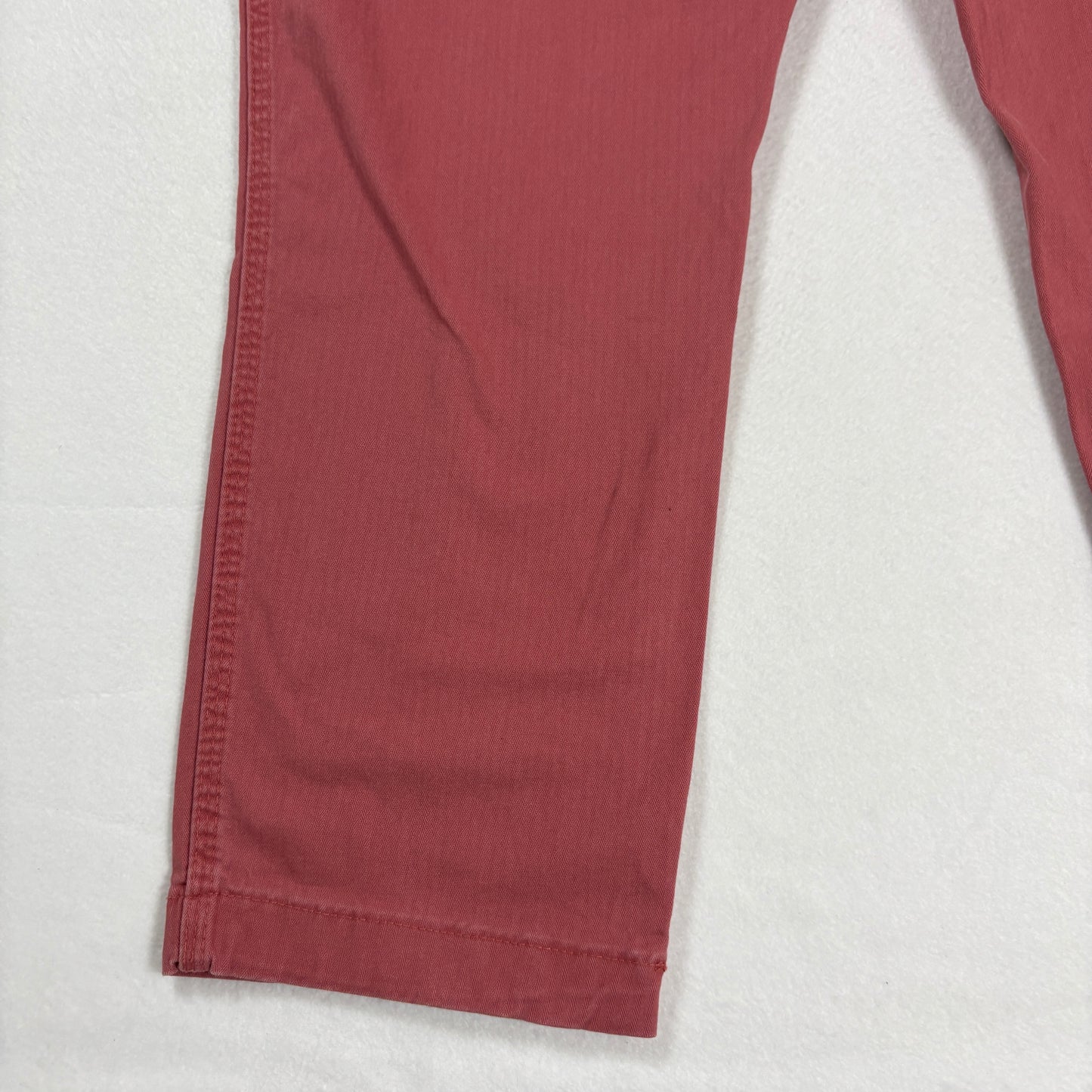 Lee Womens Pants Size 12 Red High Rise Straight Leg Workwear Utility Y2K