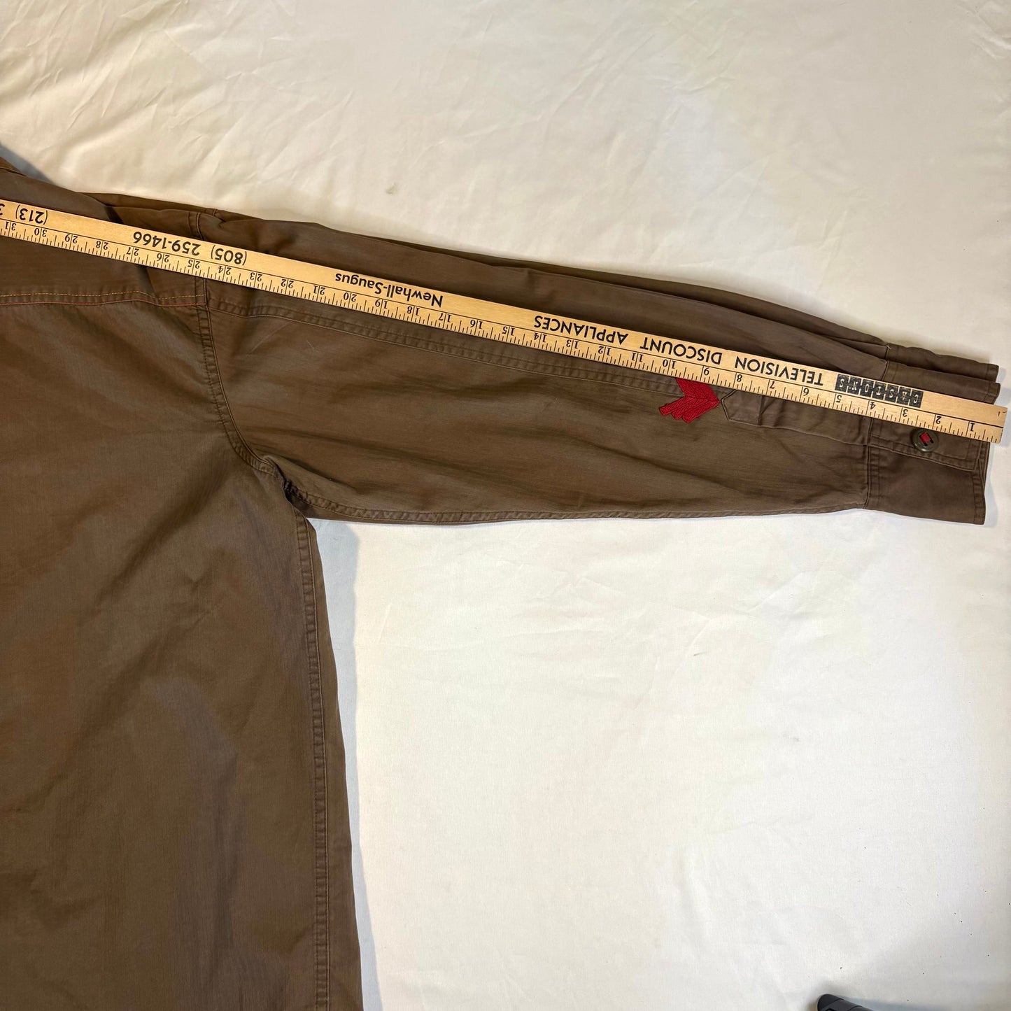 No Boundaries Men’s Brown Button Front Shirt XL 46/48 Cotton Casual Workwear