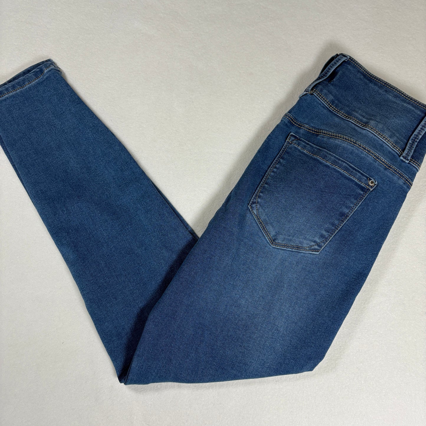 Curve Appeal Womens Jeans Size 8/29 High Rise Skinny Blue Denim Stretch Y2K