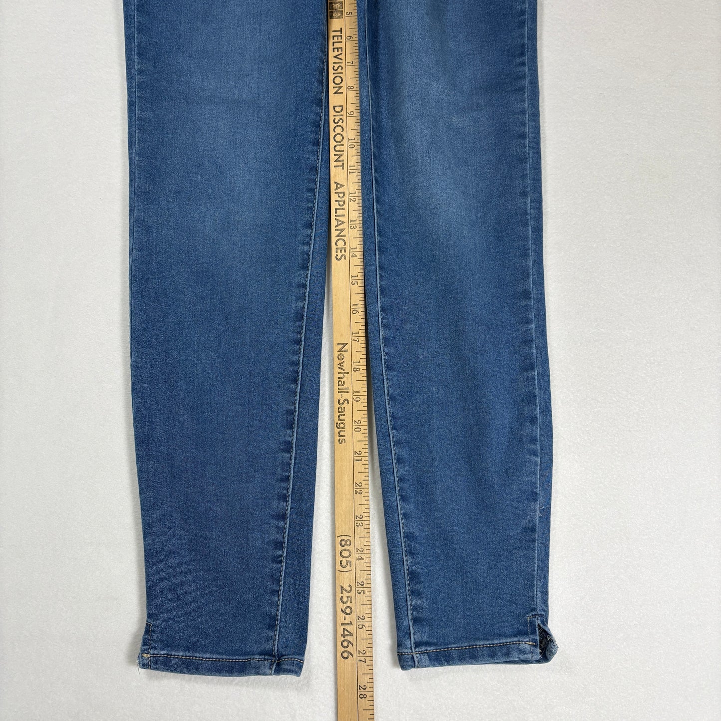 Curve Appeal Womens Jeans Size 8/29 High Rise Skinny Blue Denim Stretch Y2K
