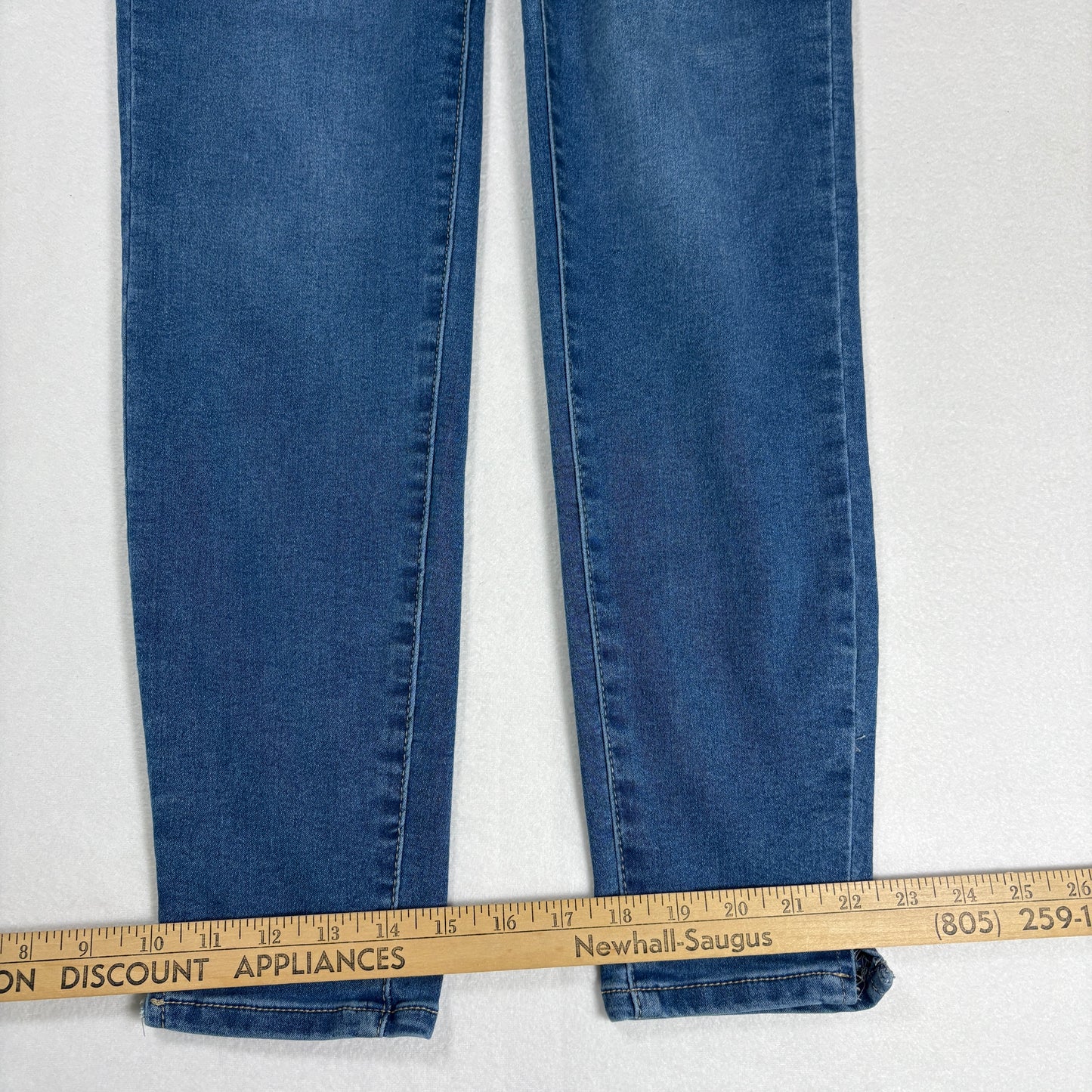 Curve Appeal Womens Jeans Size 8/29 High Rise Skinny Blue Denim Stretch Y2K