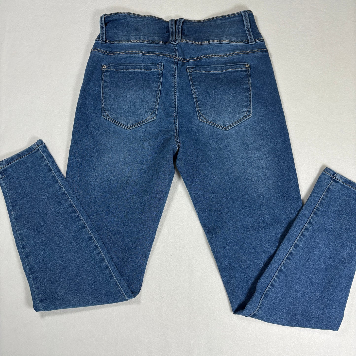 Curve Appeal Womens Jeans Size 8/29 High Rise Skinny Blue Denim Stretch Y2K