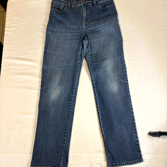 Gloria Vanderbilt Women’s Jeans Size 10 Blue Denim Straight Leg Mid Rise Classic Fit