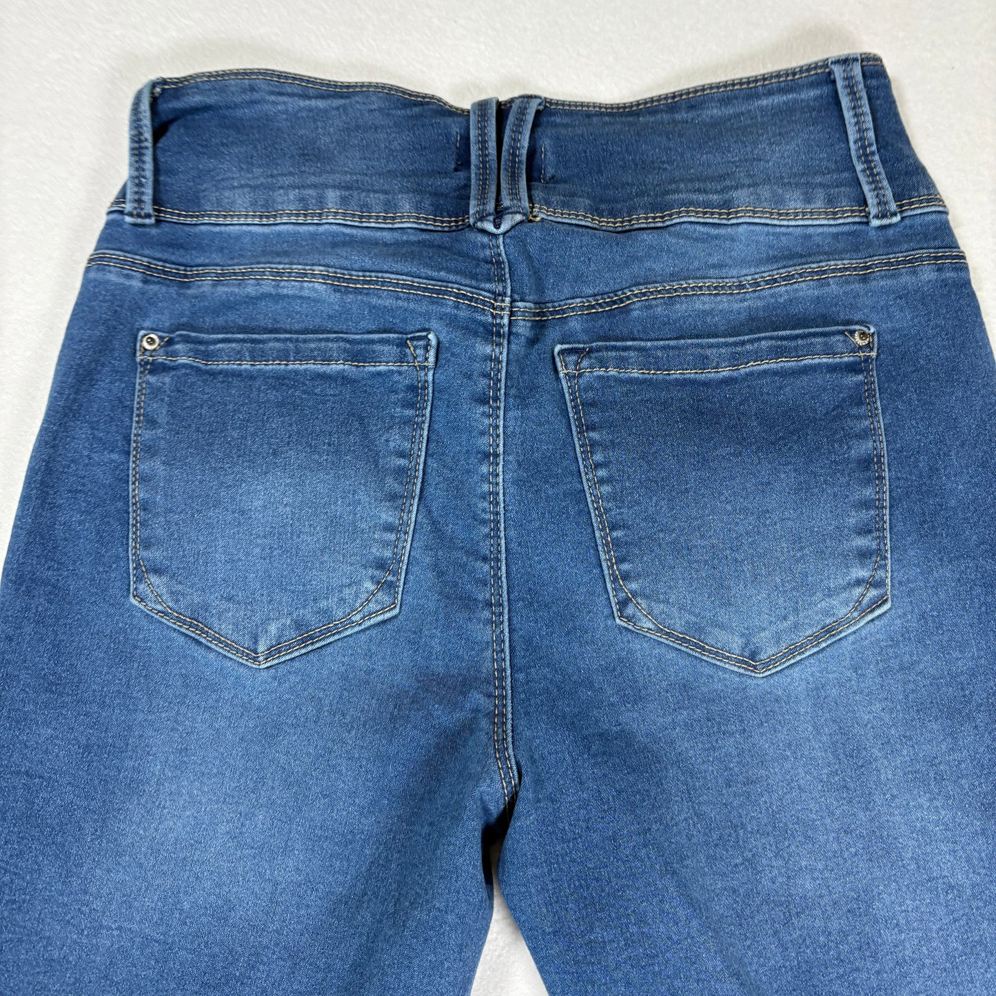 Curve Appeal Womens Jeans Size 8/29 High Rise Skinny Blue Denim Stretch Y2K