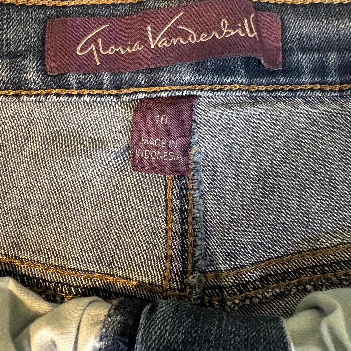 Gloria Vanderbilt Women’s Jeans Size 10 Blue Denim Straight Leg Mid Rise Classic Fit