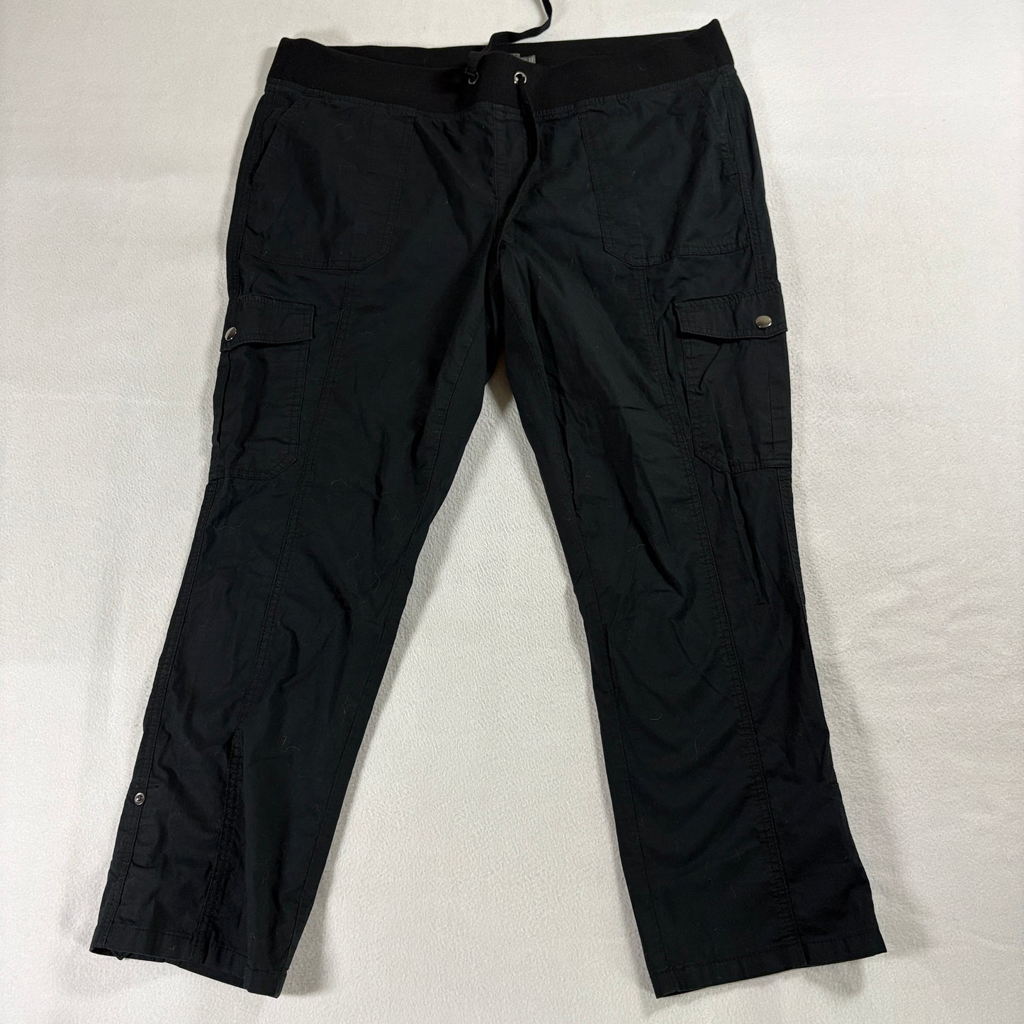 Cargo Jogger Capri Pants Black Torrid Size 1 Fits Like 38X26 Utility Casual