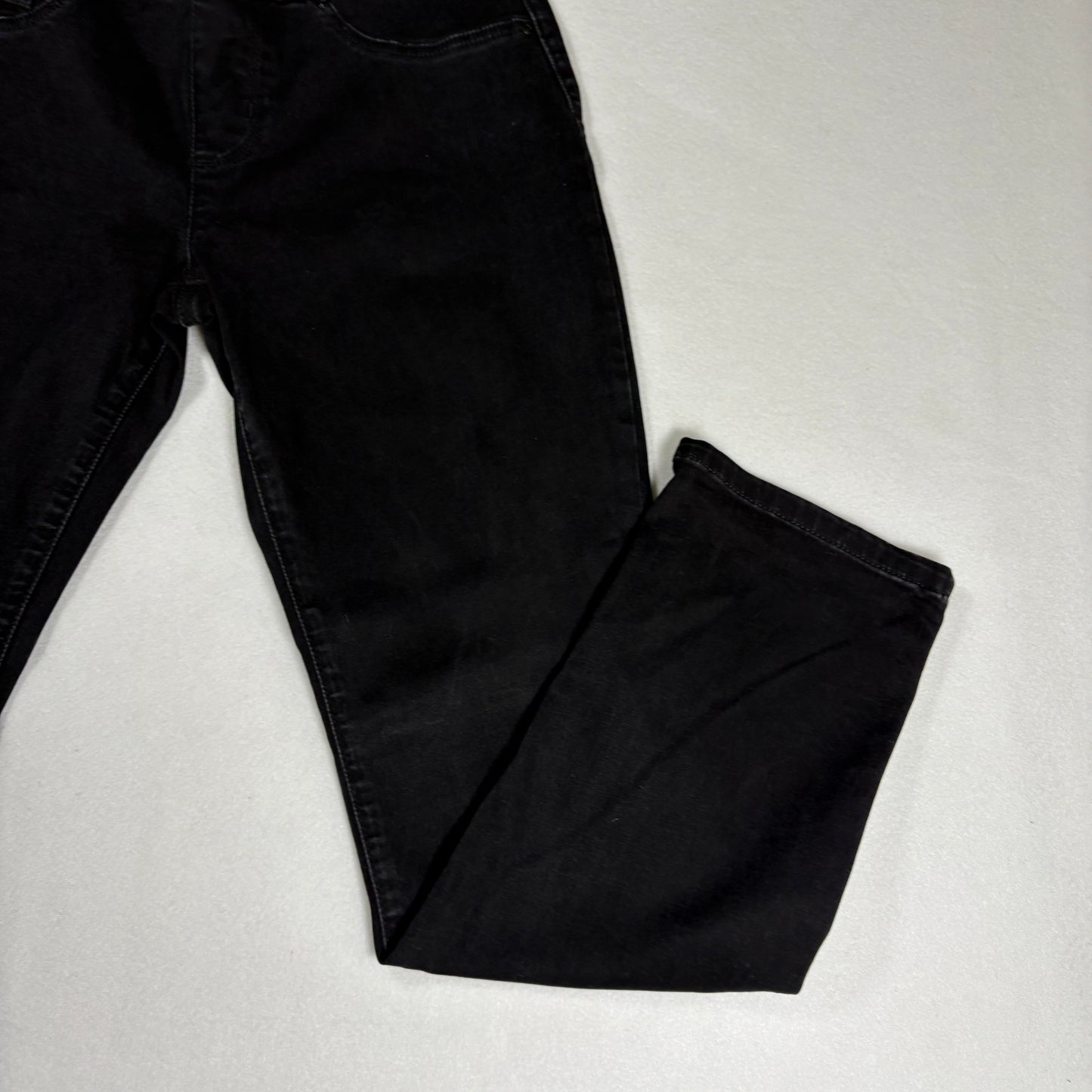 Lee Womens Jeans Size 8 Short Mid Rise Slim Leg Black Denim Sculpting Stretch Y2K