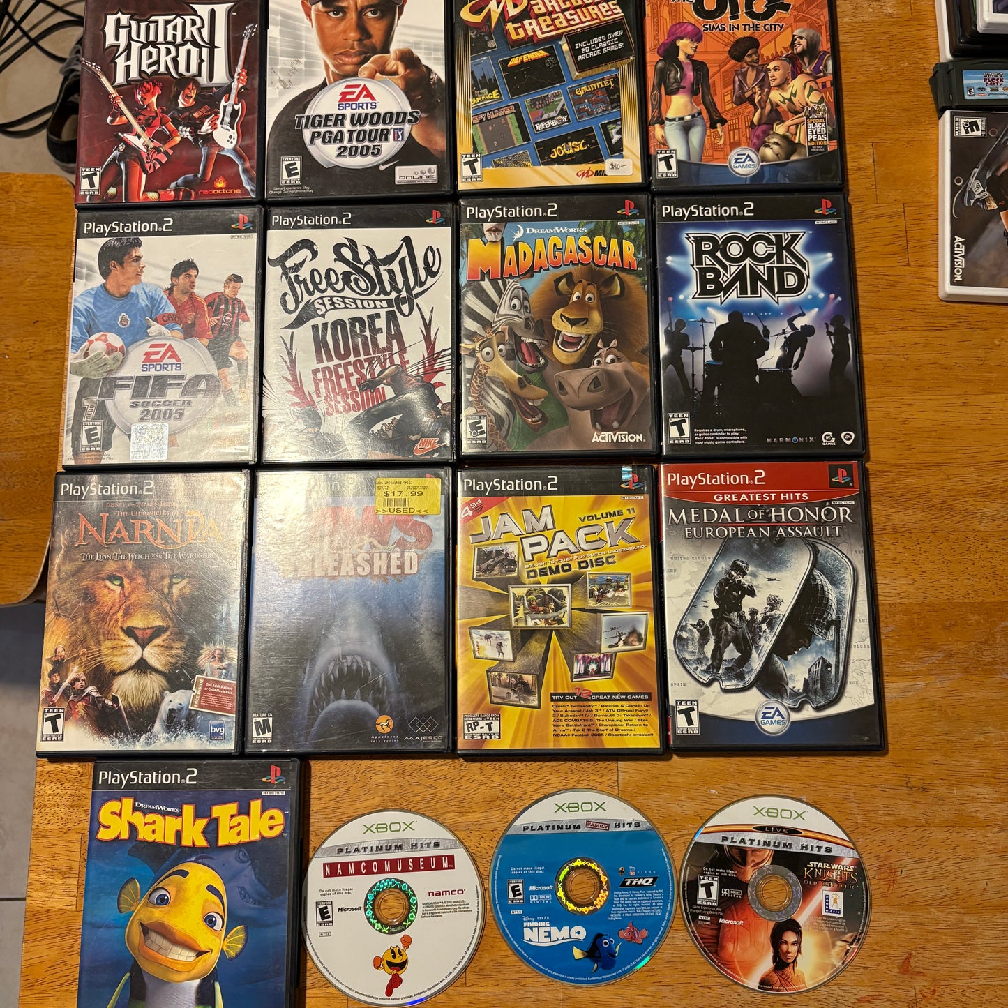 PlayStation 2 PS2 Game Lot With Xbox Games Mixed Titles Action Sports Tested