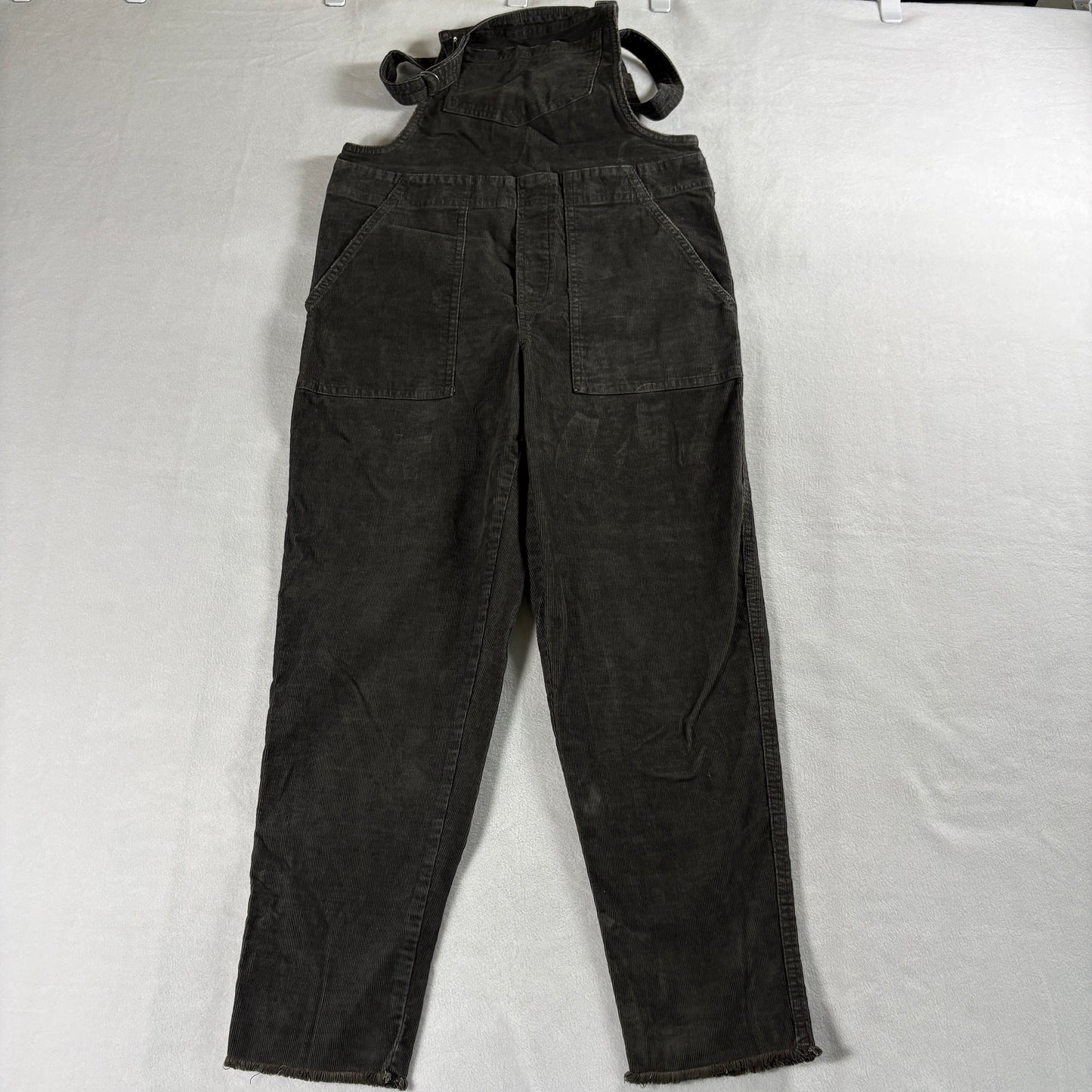 Denim IS/TP Corduroy Overalls Womens Small Brown Wide Leg Utility Bib