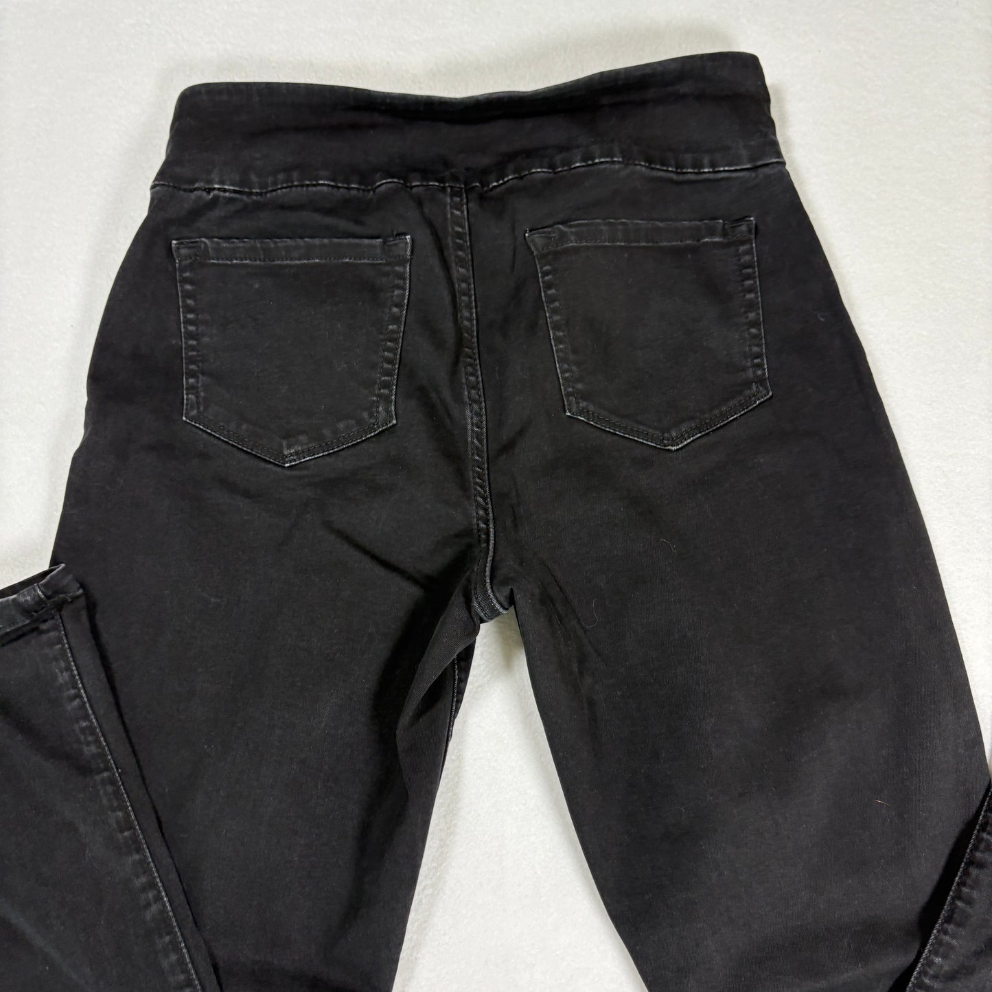 Lee Womens Jeans Size 8 Short Mid Rise Slim Leg Black Denim Sculpting Stretch Y2K