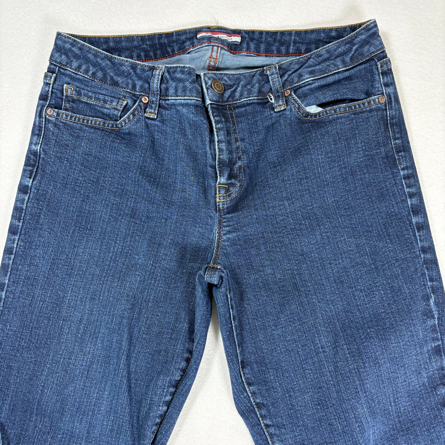 Tommy Hilfiger Womens Jeans Blue Denim Bootcut Stretch Y2K Vintage 2000s Classic